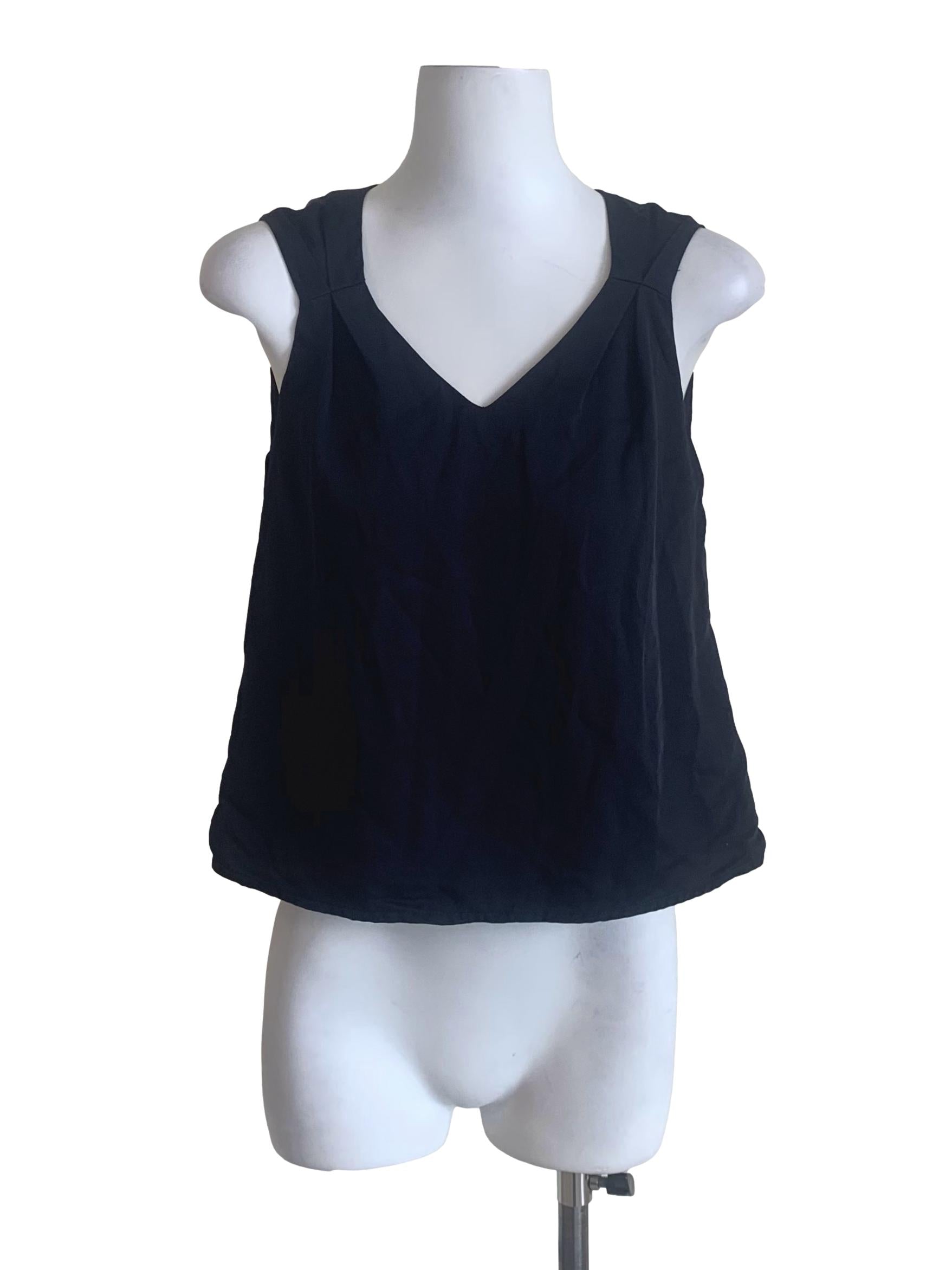 Berry Blue V Neck Top