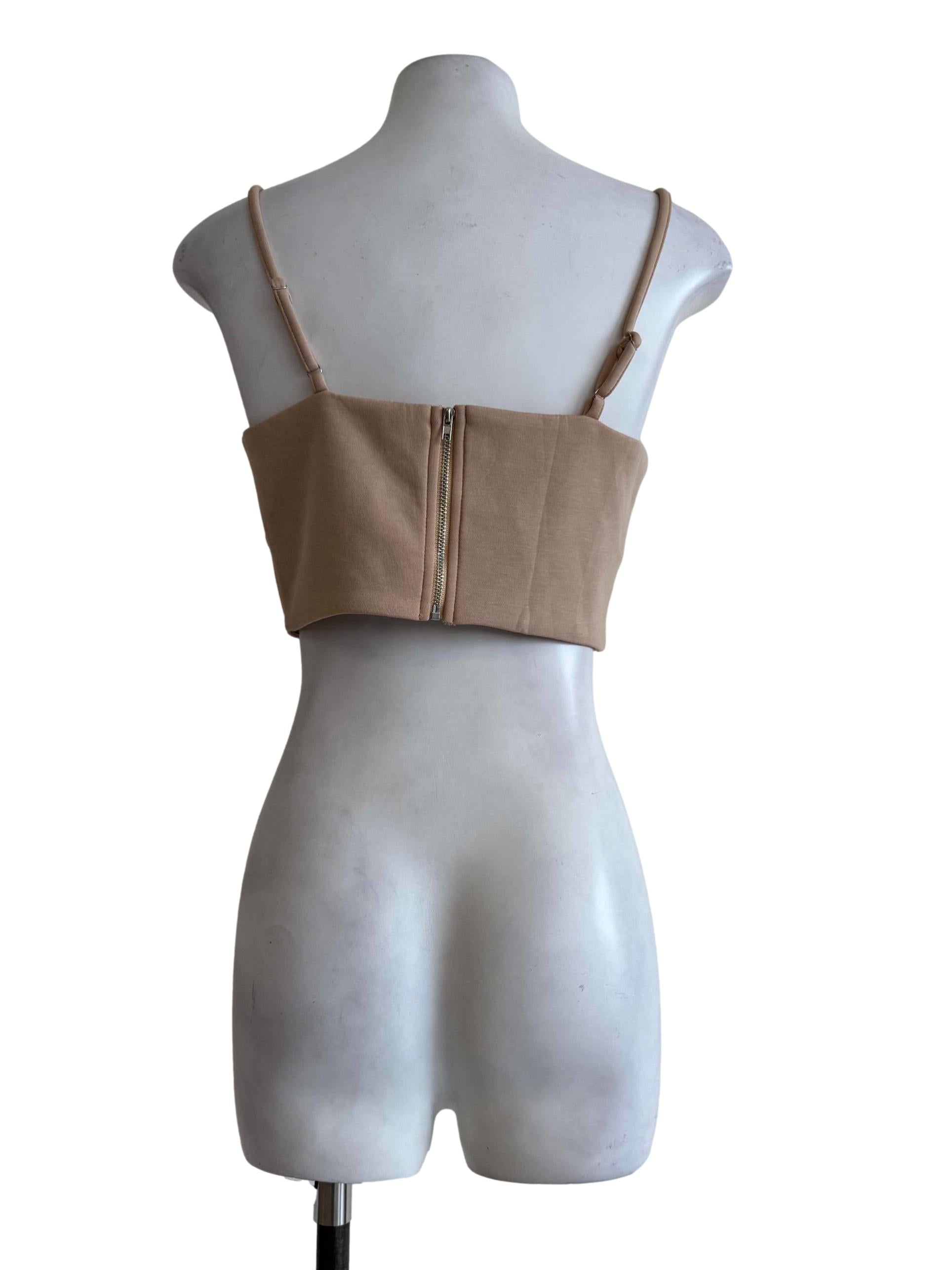 Sand Beige Bralet Top