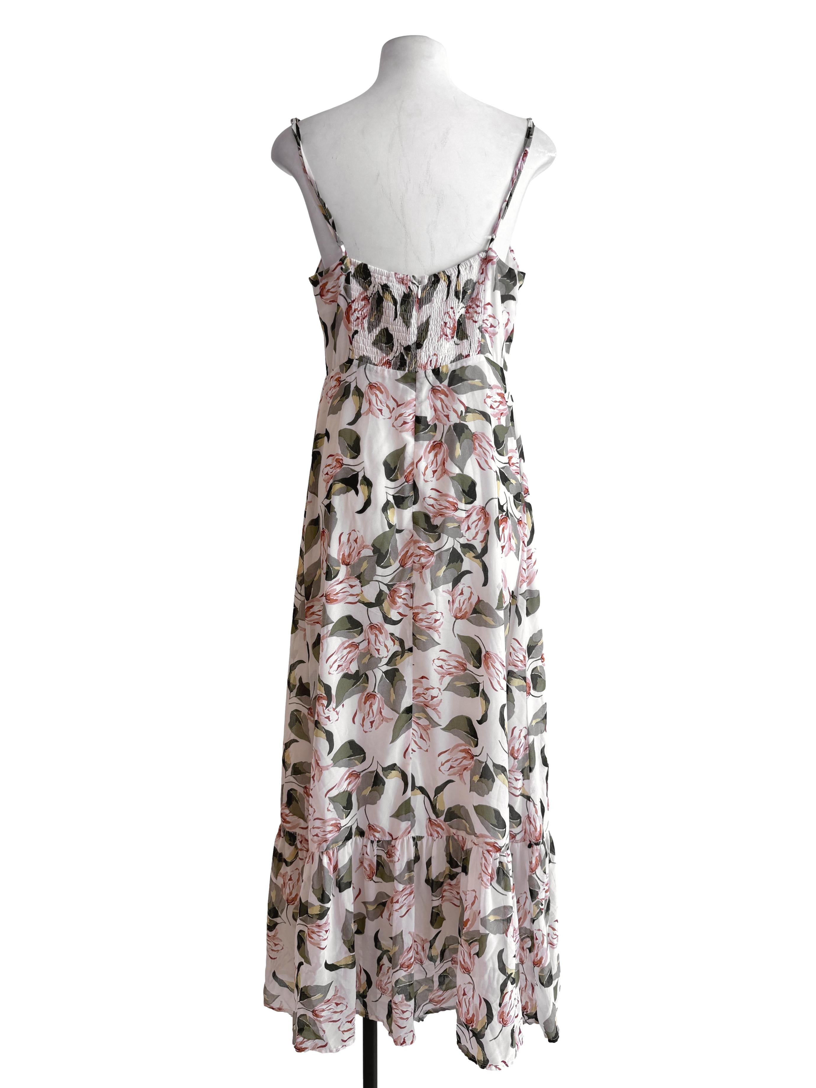 Floral Spaghetti Straps Maxi Dress