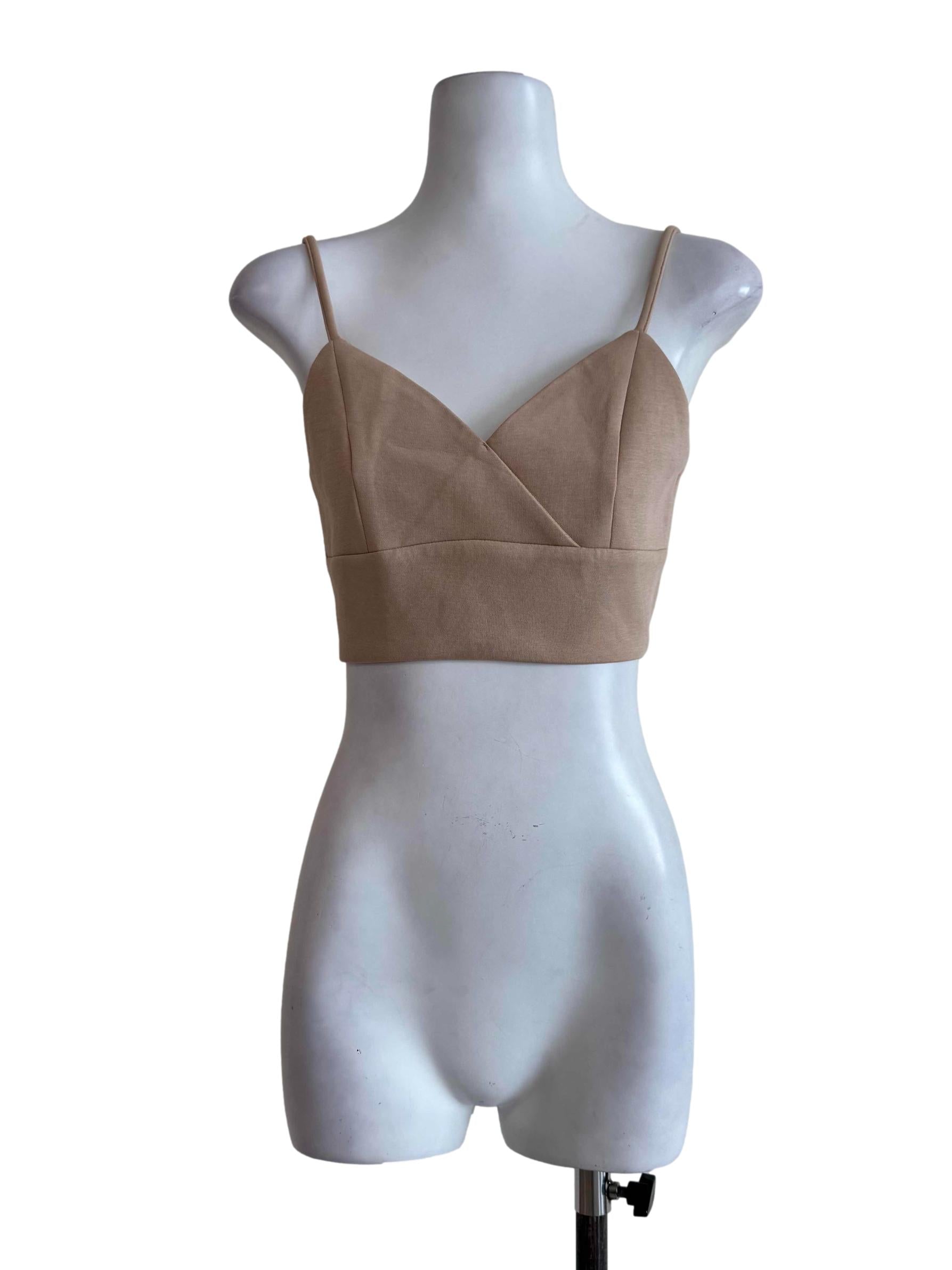 Sand Beige Bralet Top