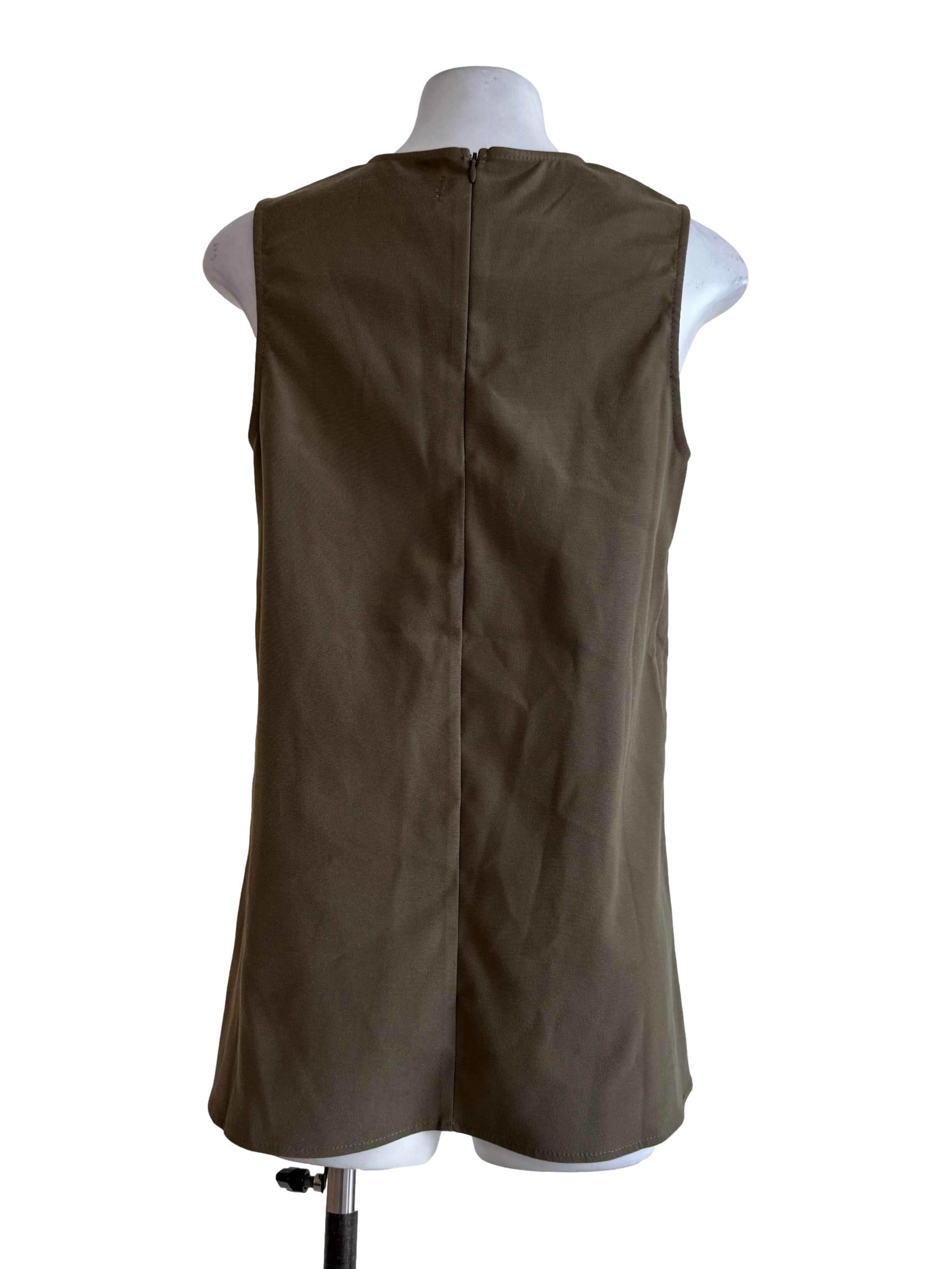 Army Green Empire Dress