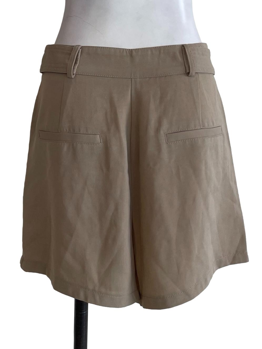 Light Brown Plain Shorts