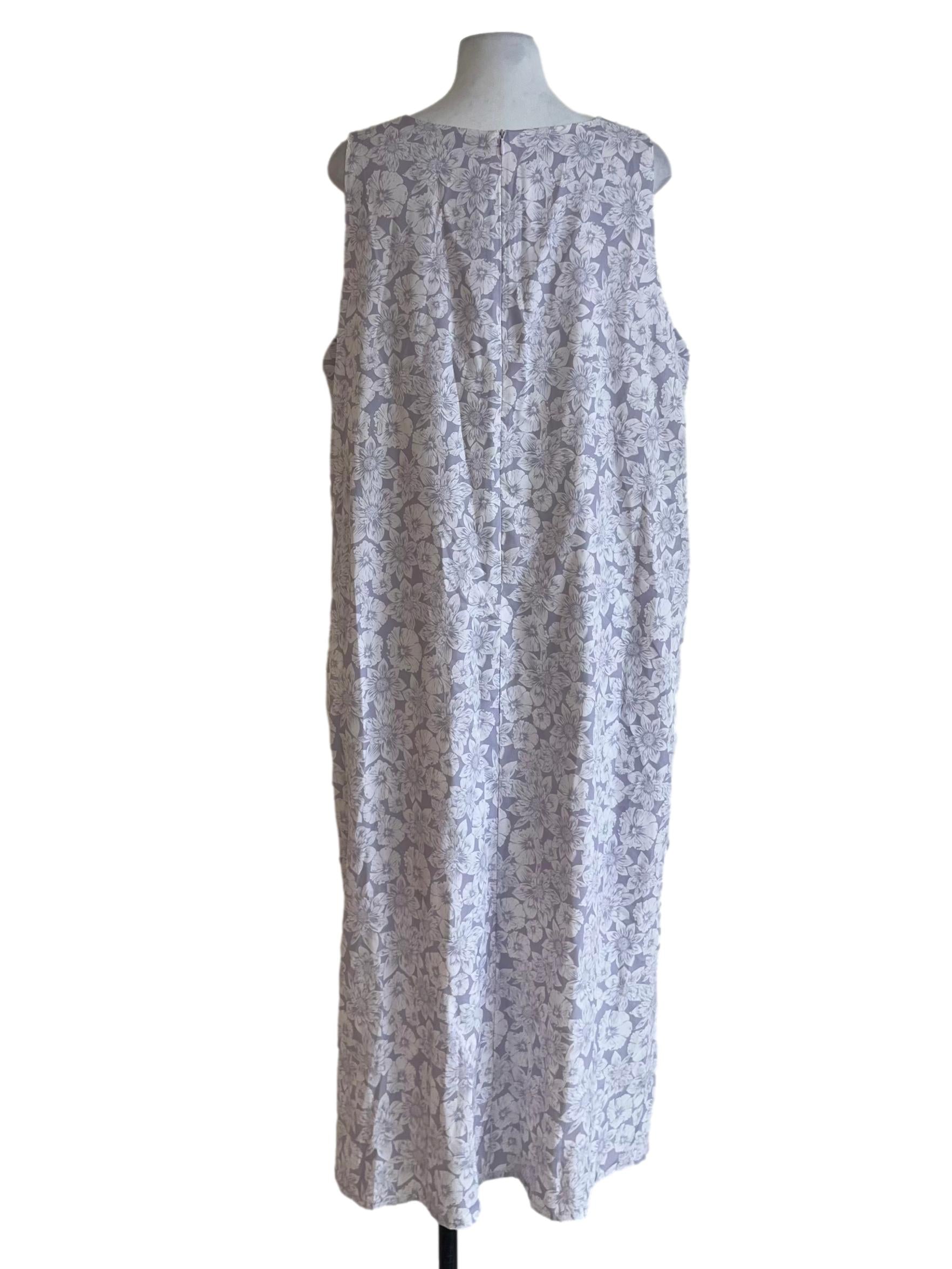 Heather Purple Floral Shift Dress