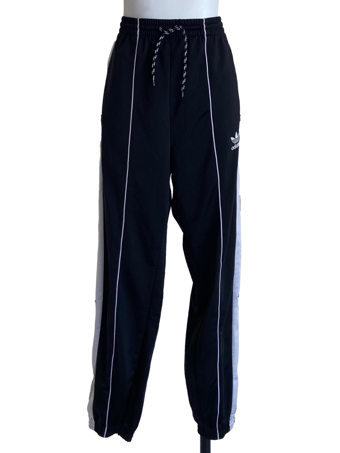 Black & White Stripe Jogger Pants
