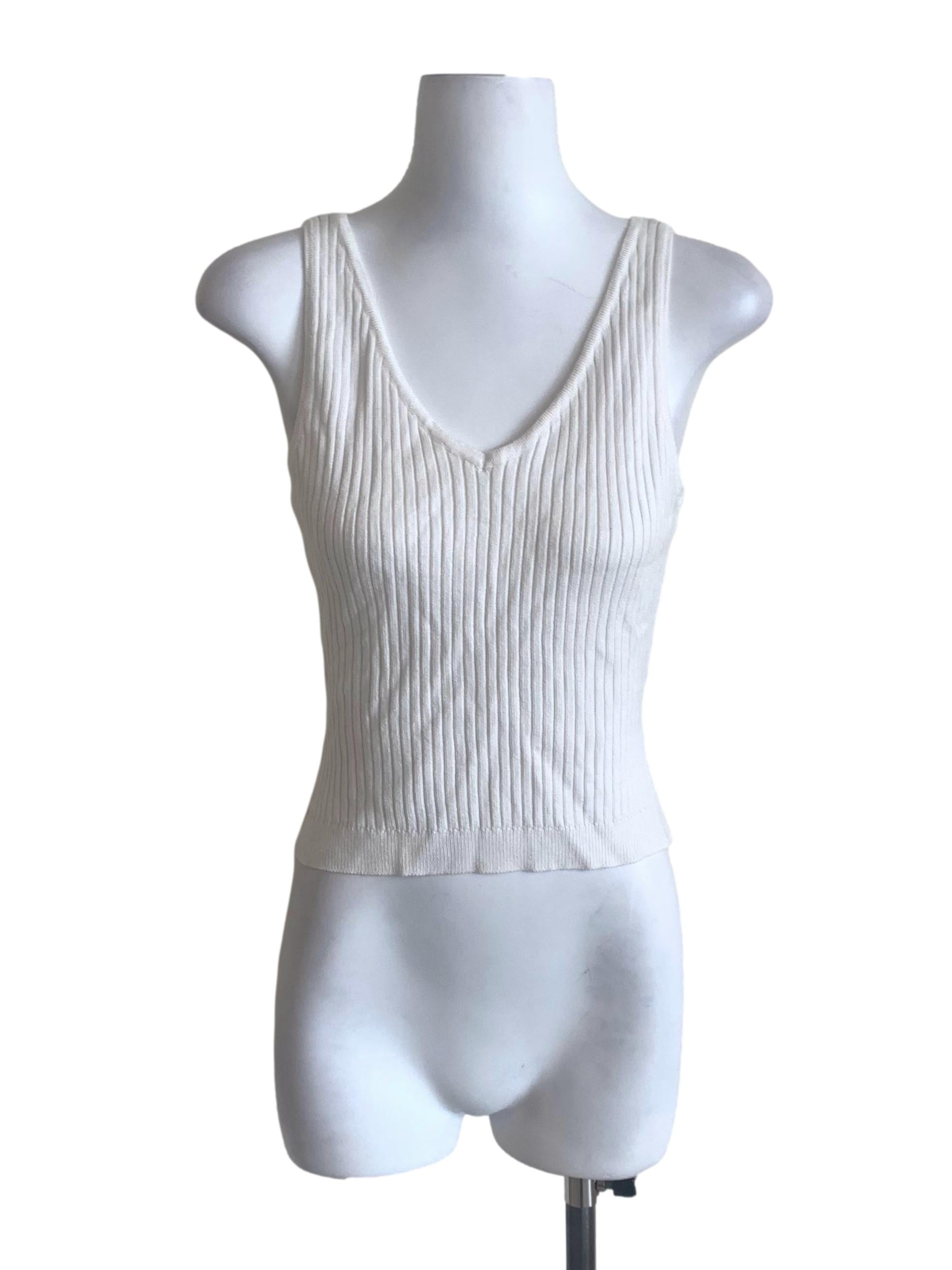 Daisy White Tank Top TCL