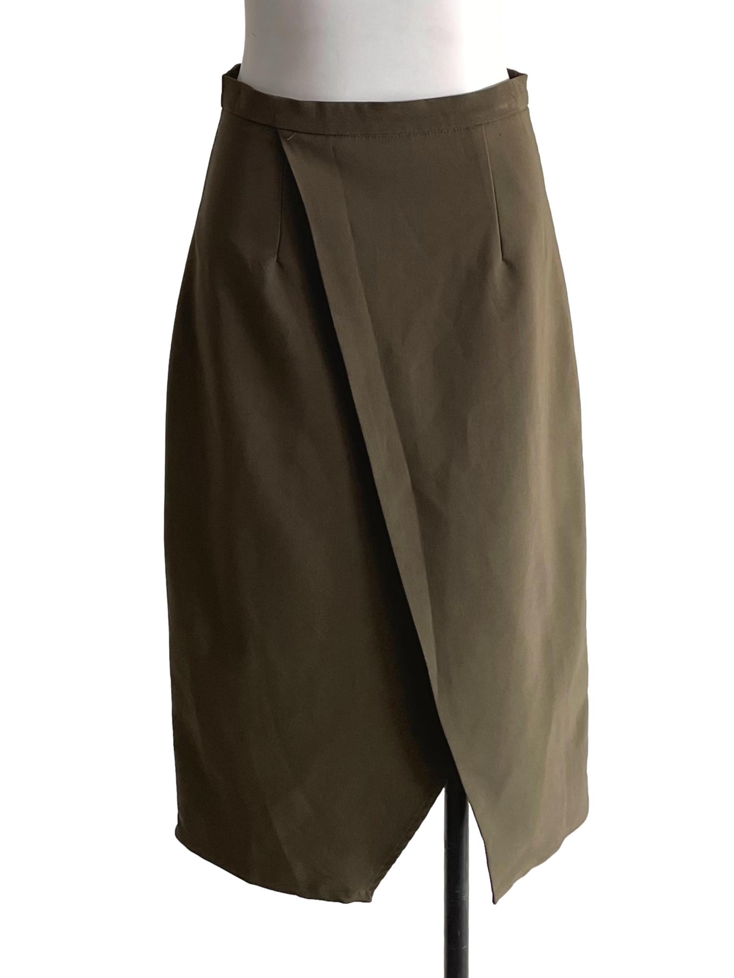 Ash Cedar Layered Pencil Skirt