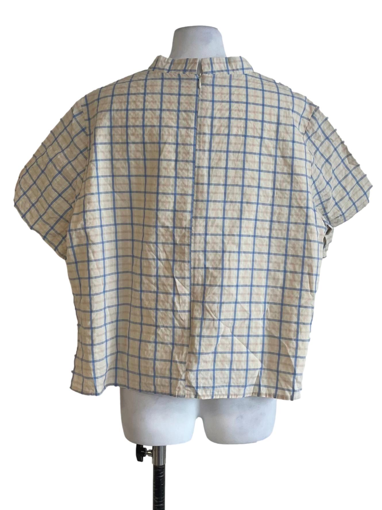 Buttermilk Yellow Tartan Blouse