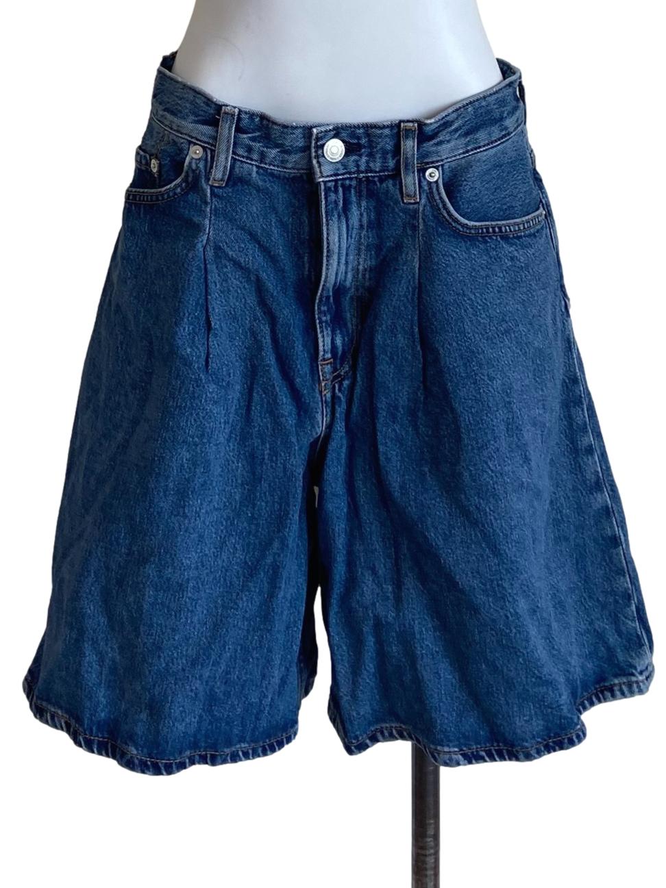Blue Denim Bermuda Jeans