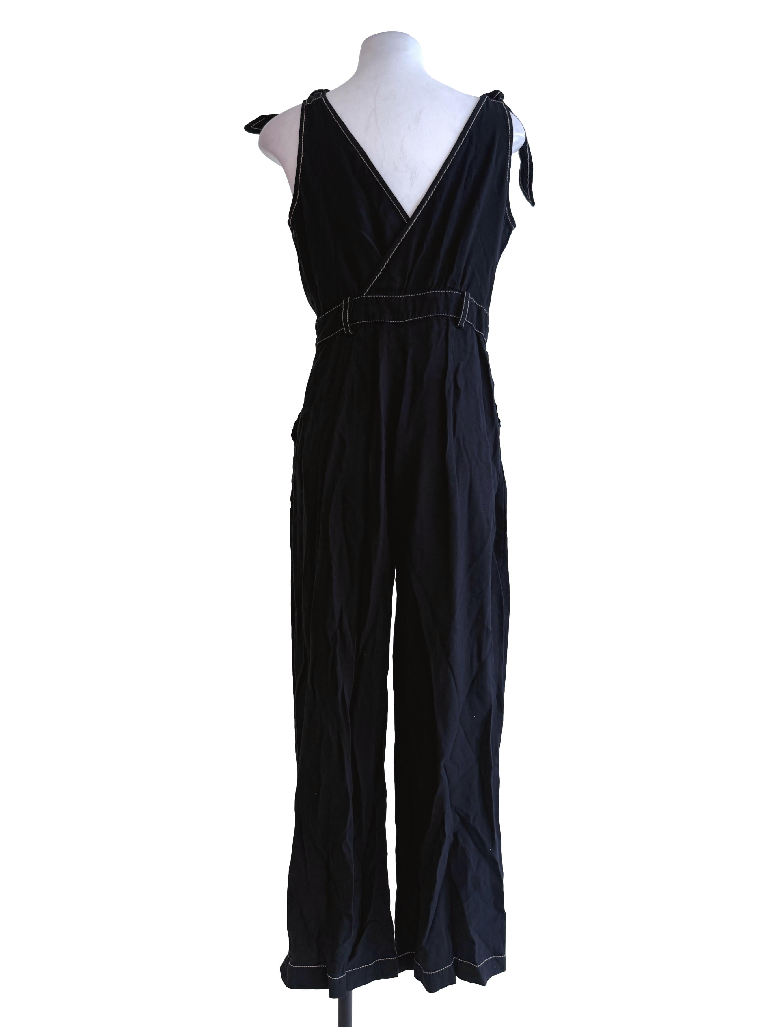 Black Plain Halter Jumpsuit