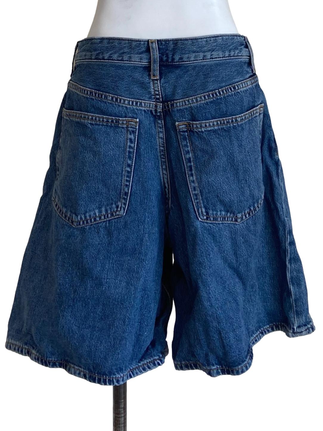Blue Denim Bermuda Jeans