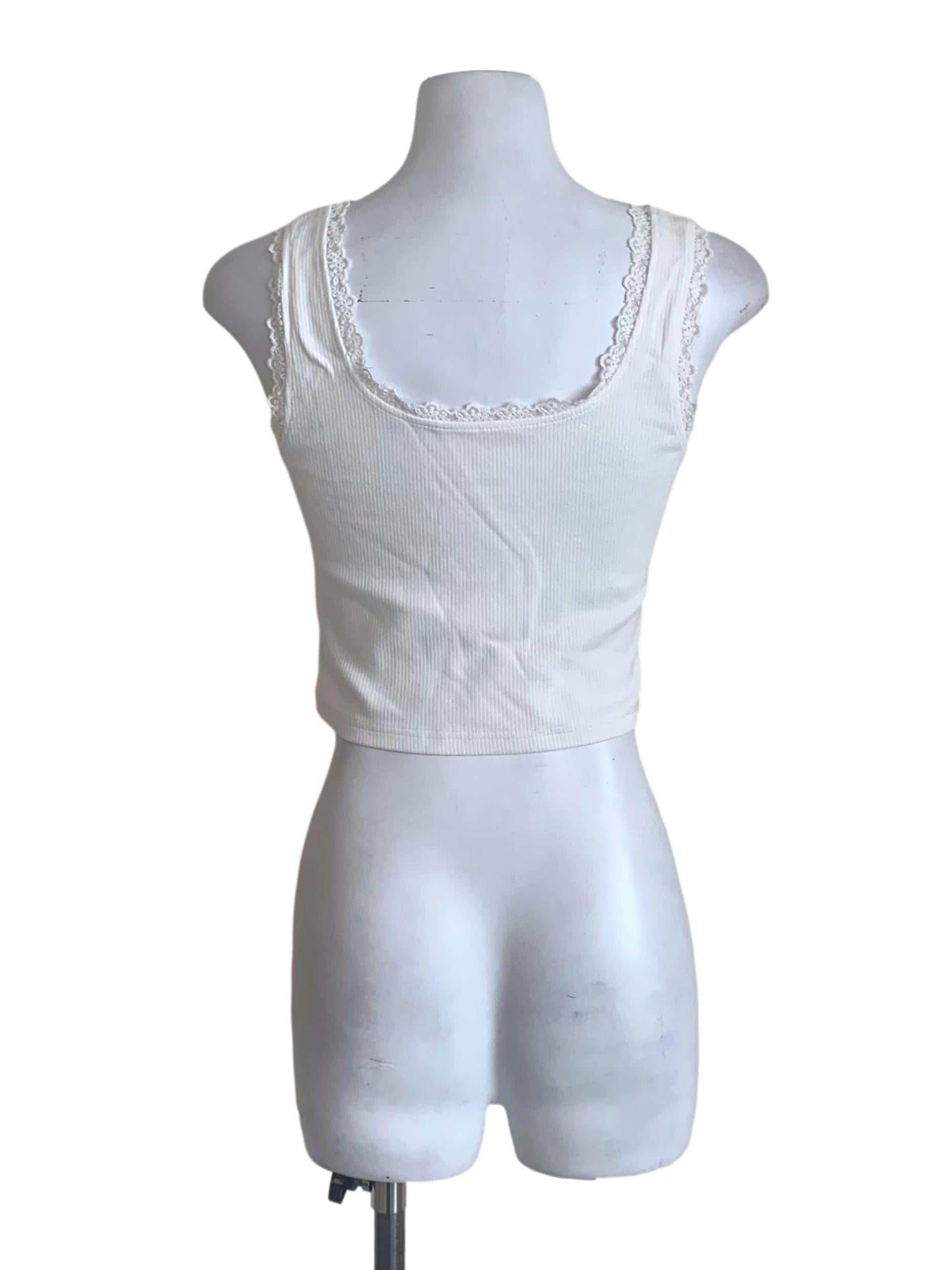 Chiffon White Lace Top