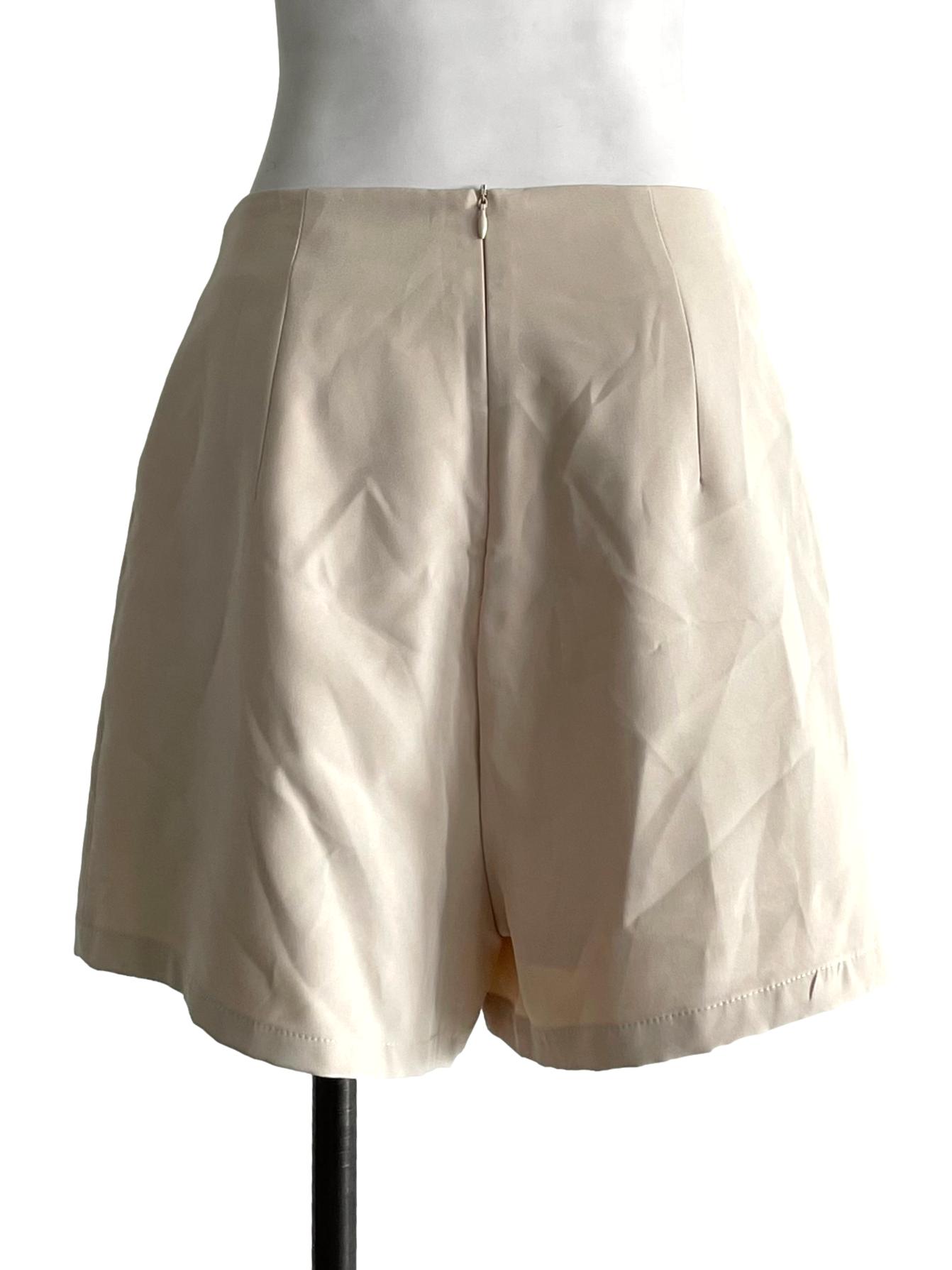 Light Latte Button Skort TWL