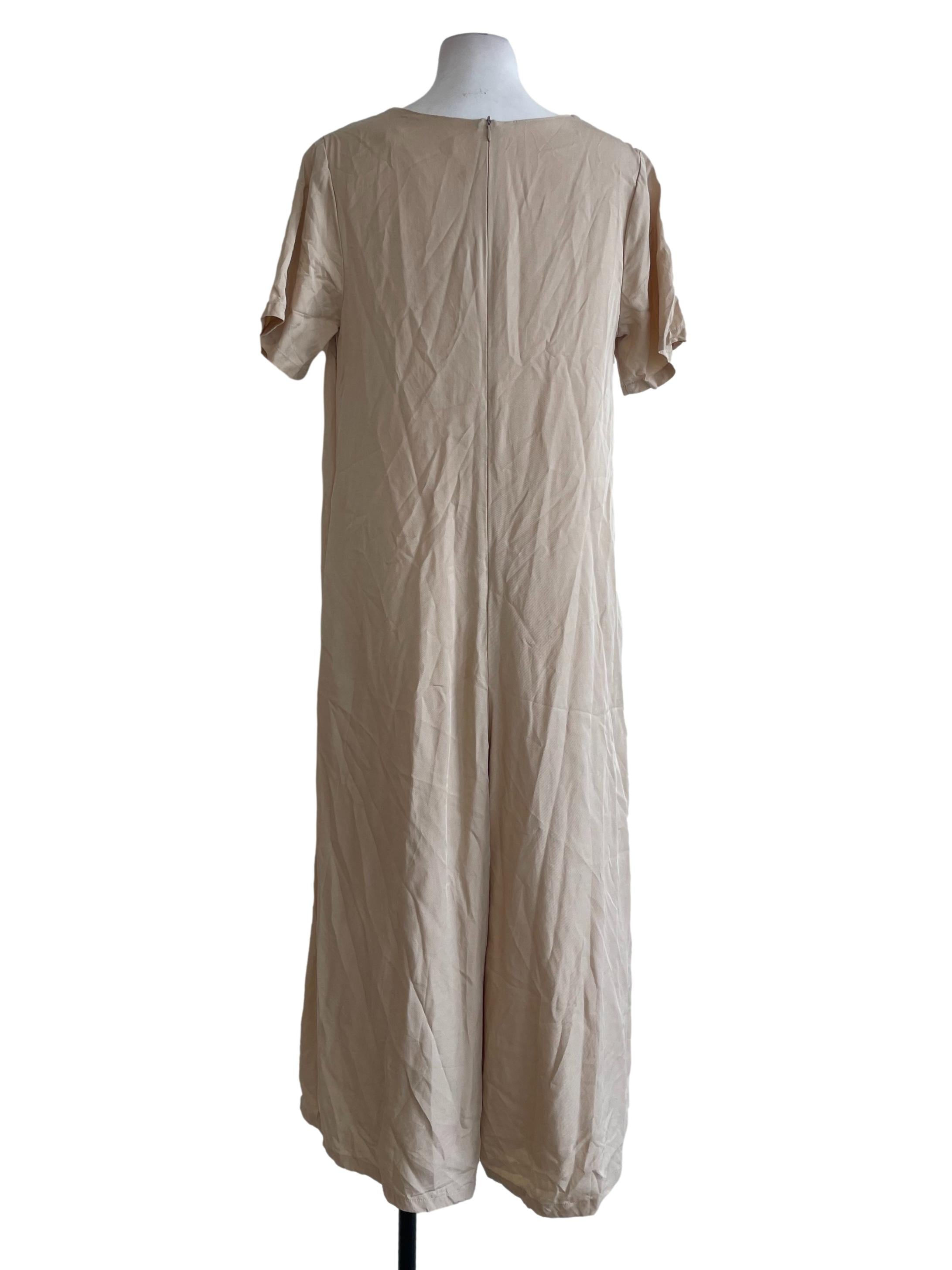Light Brown Wide Leg Jumpsuit