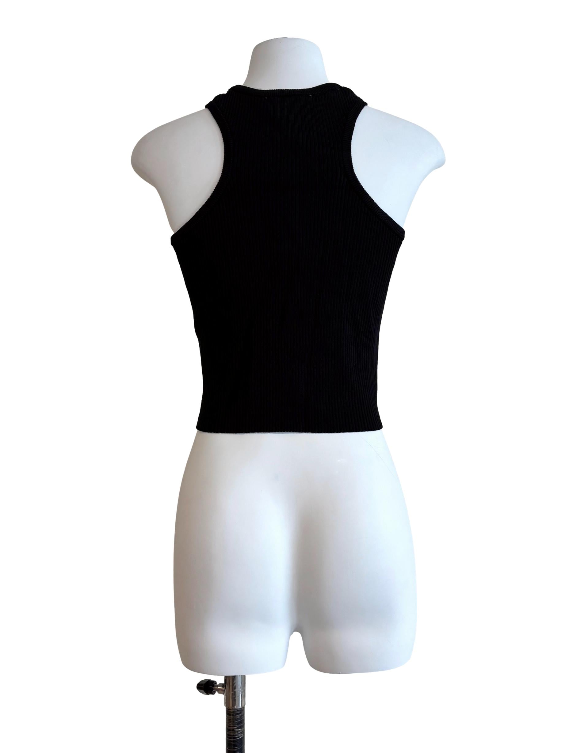 Rich Black Halter Tank Top
