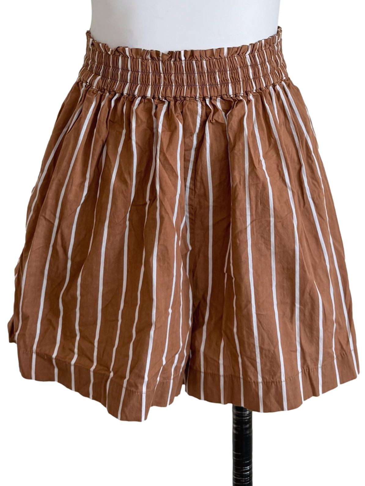 Tawny Brown Stripe Short