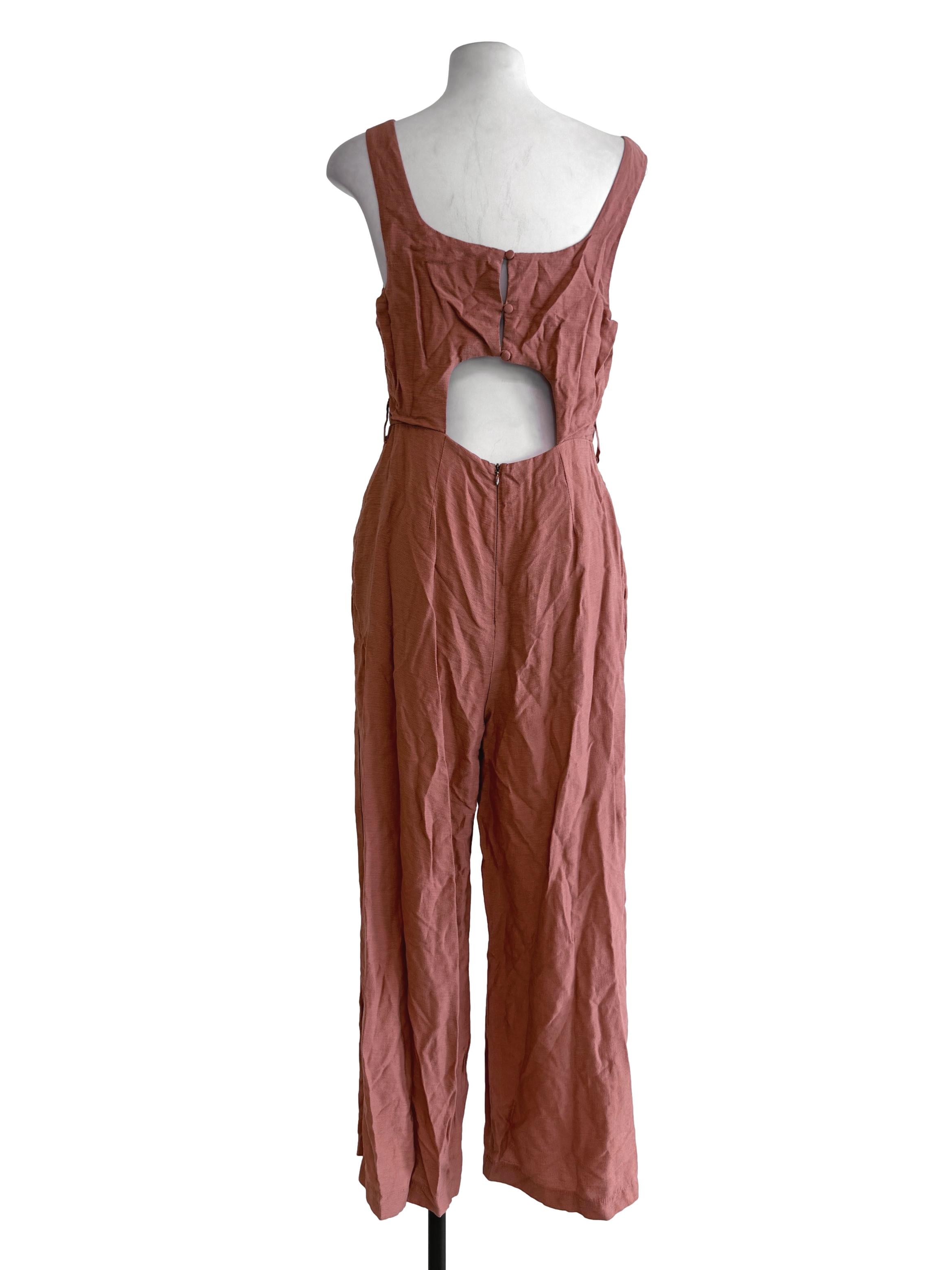 Butter Orange Plain Jumpsuit