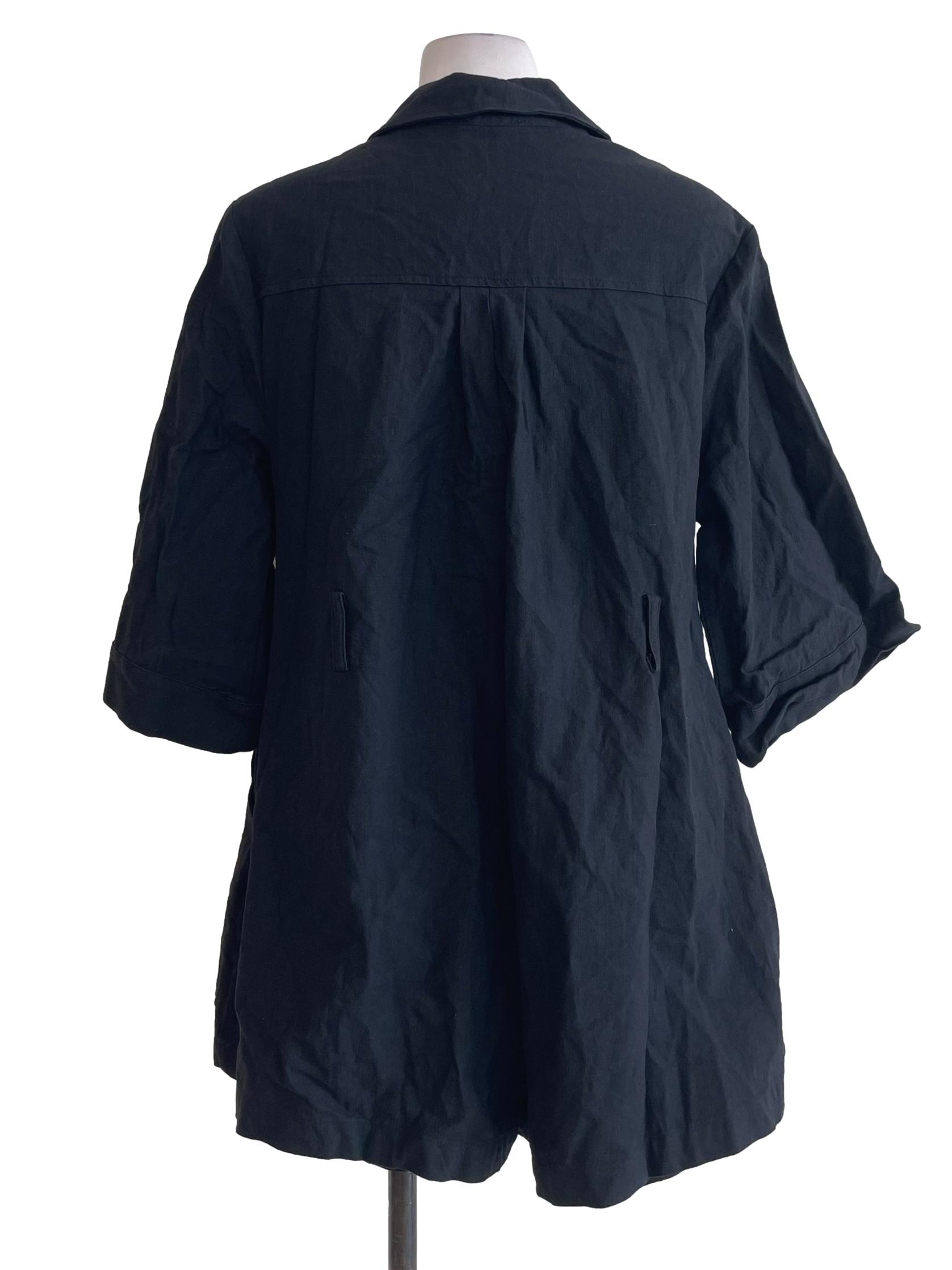 Black Button Up Collared Rompers