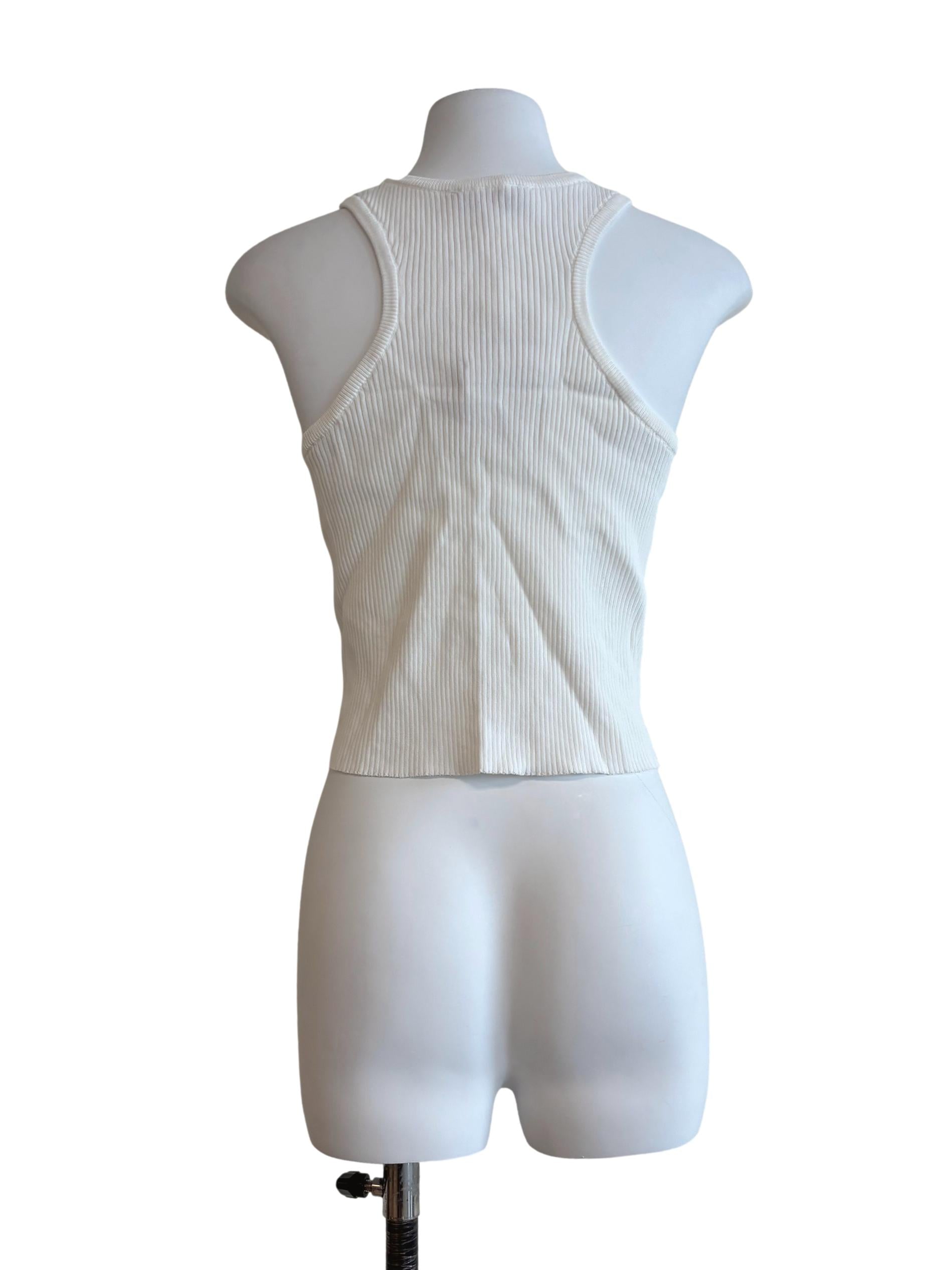Powder White Halter Tank Top