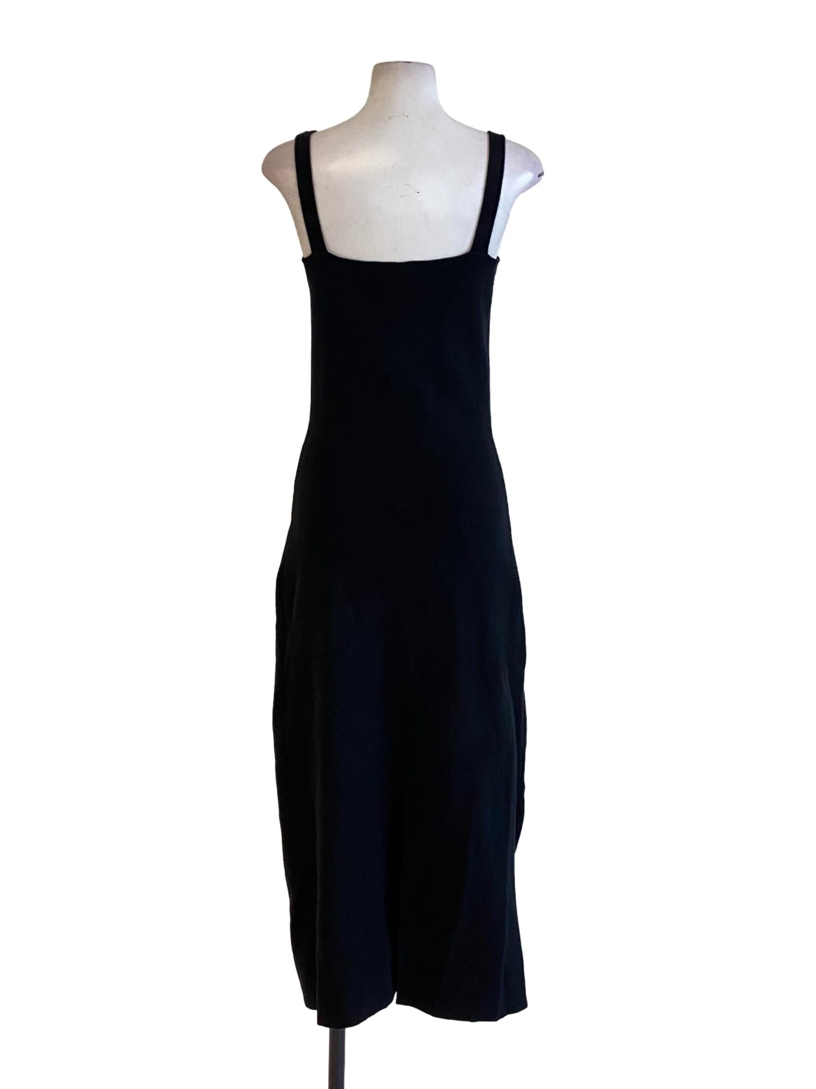 Jade Black Square Neck Knitted Bodycon Dress