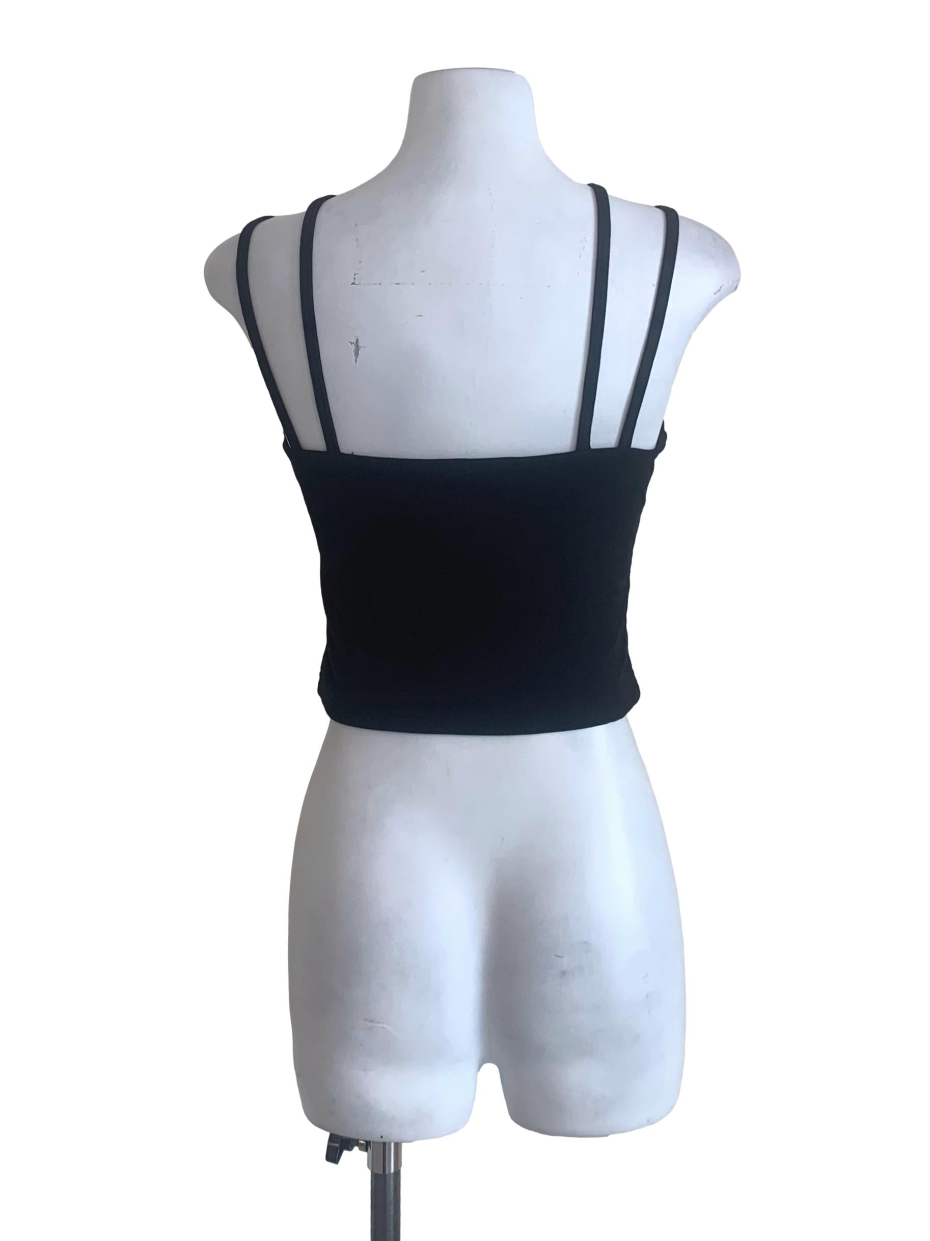 Oil Black Tank Top