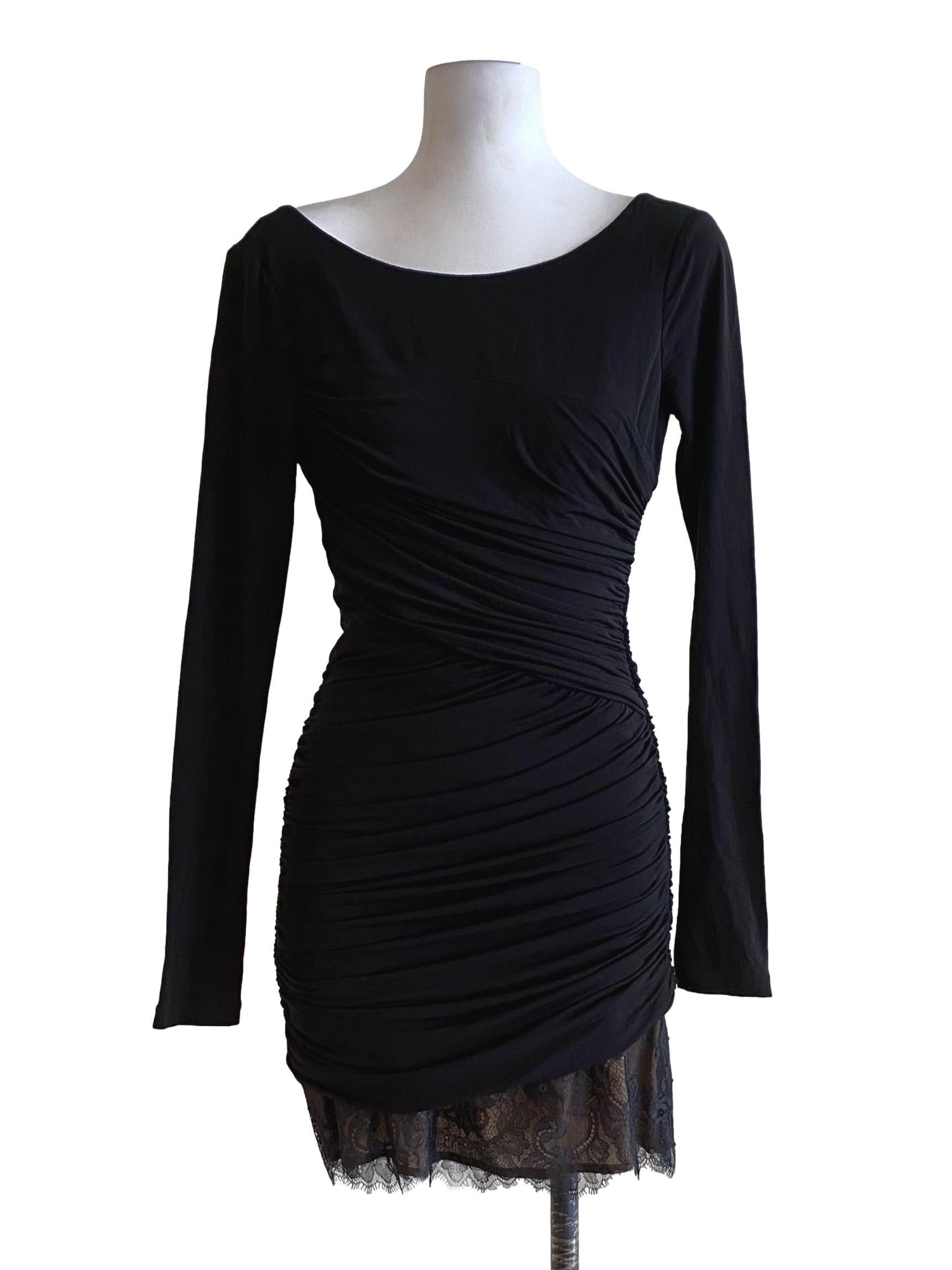 Jade Black Lace Bodycon Dress
