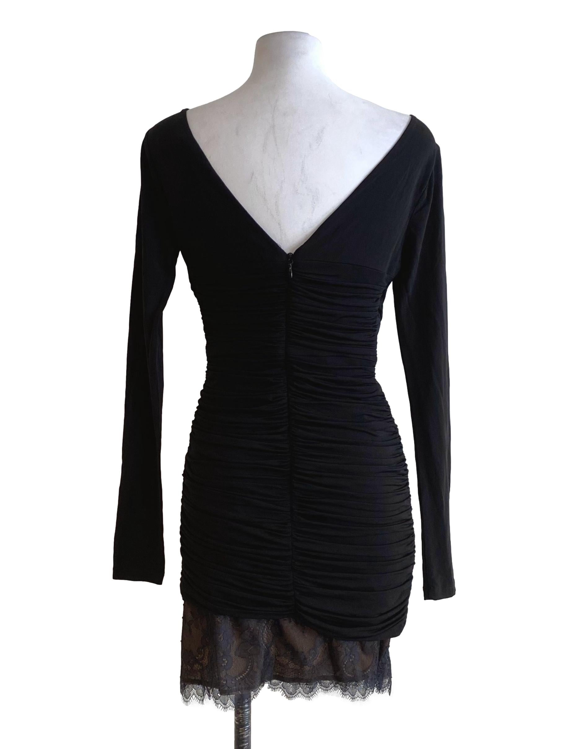 Jade Black Lace Bodycon Dress