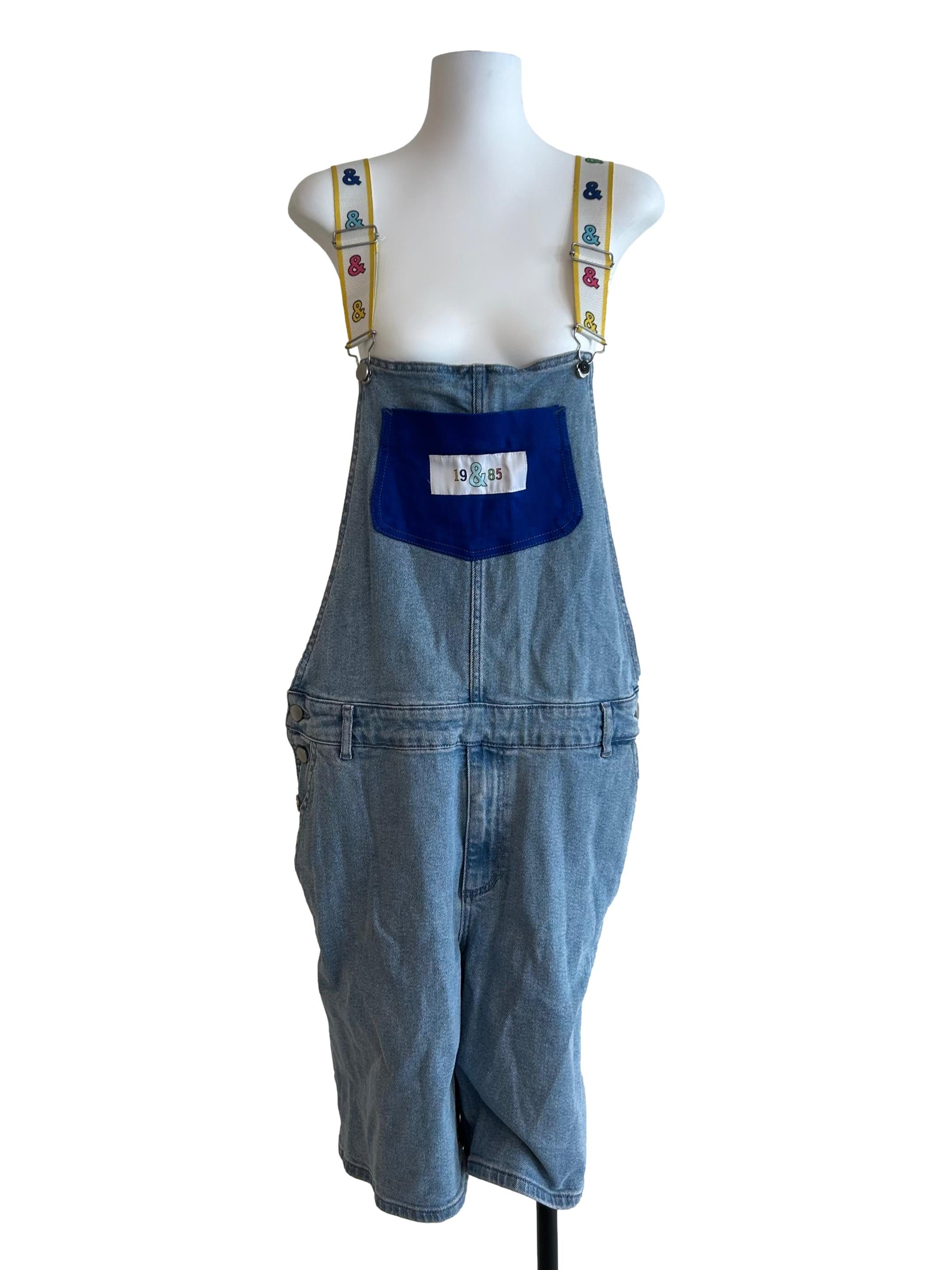 Steel Blue Denim Overalls