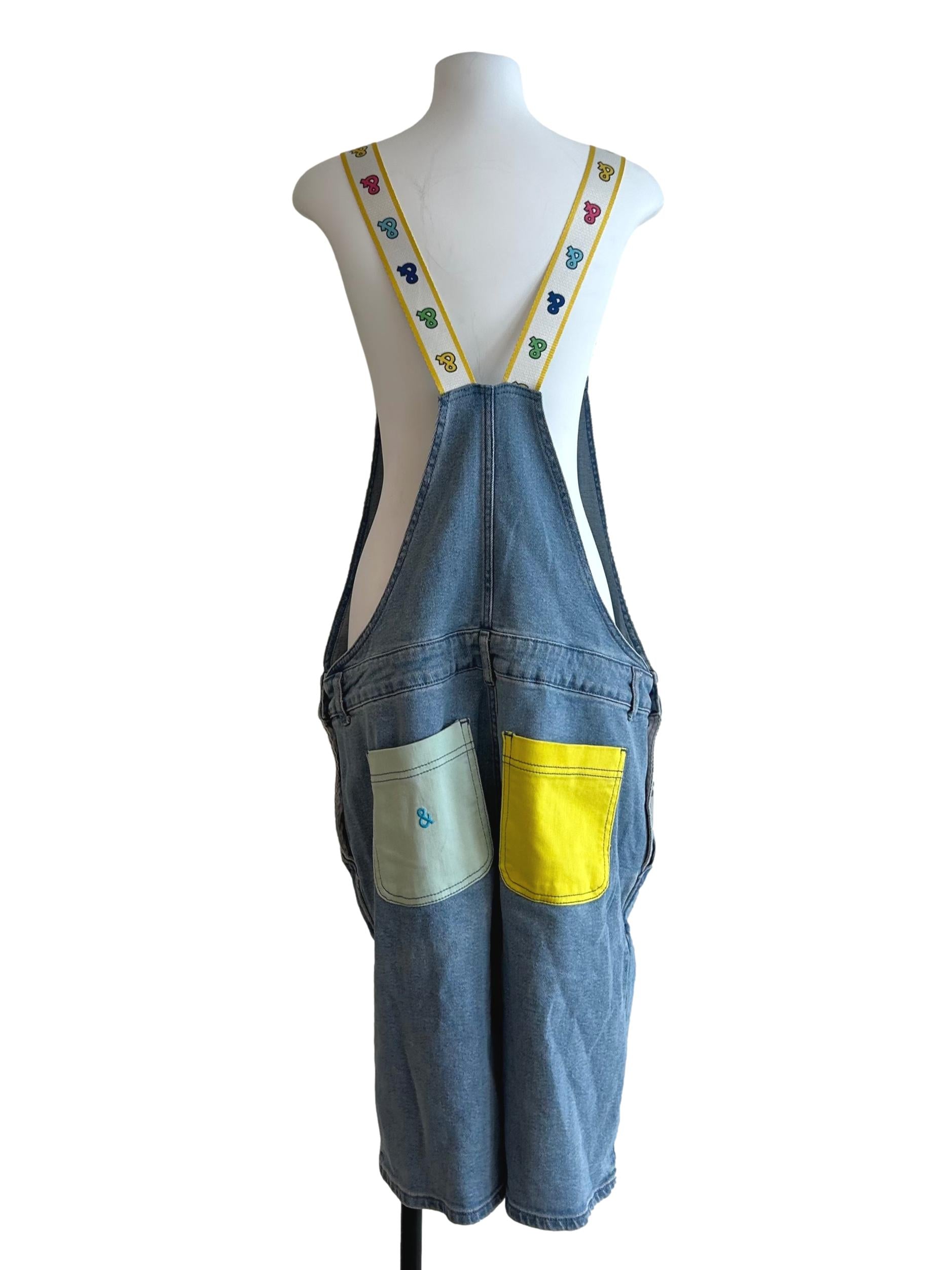 Steel Blue Denim Overalls