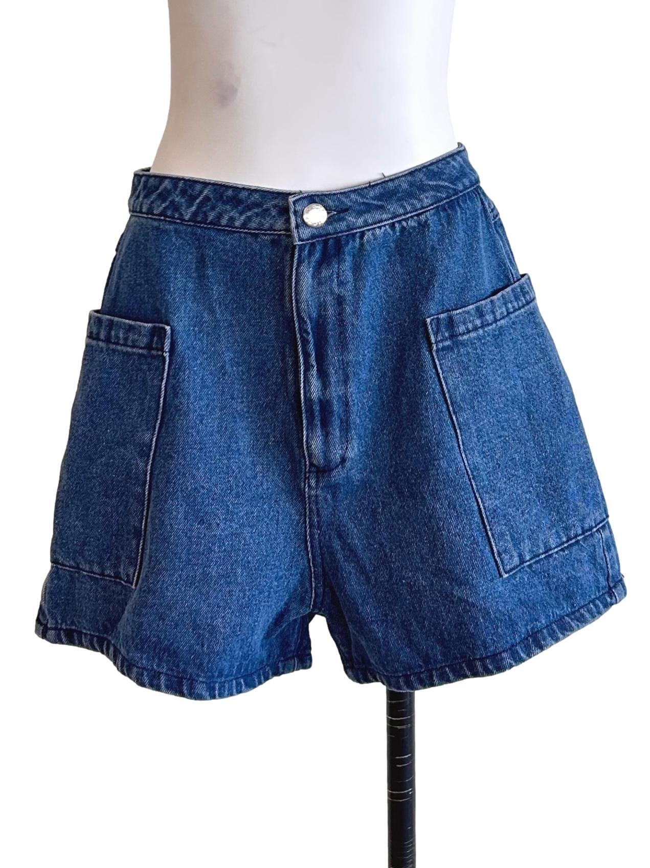 Dark Blue Denim Shorts TCL