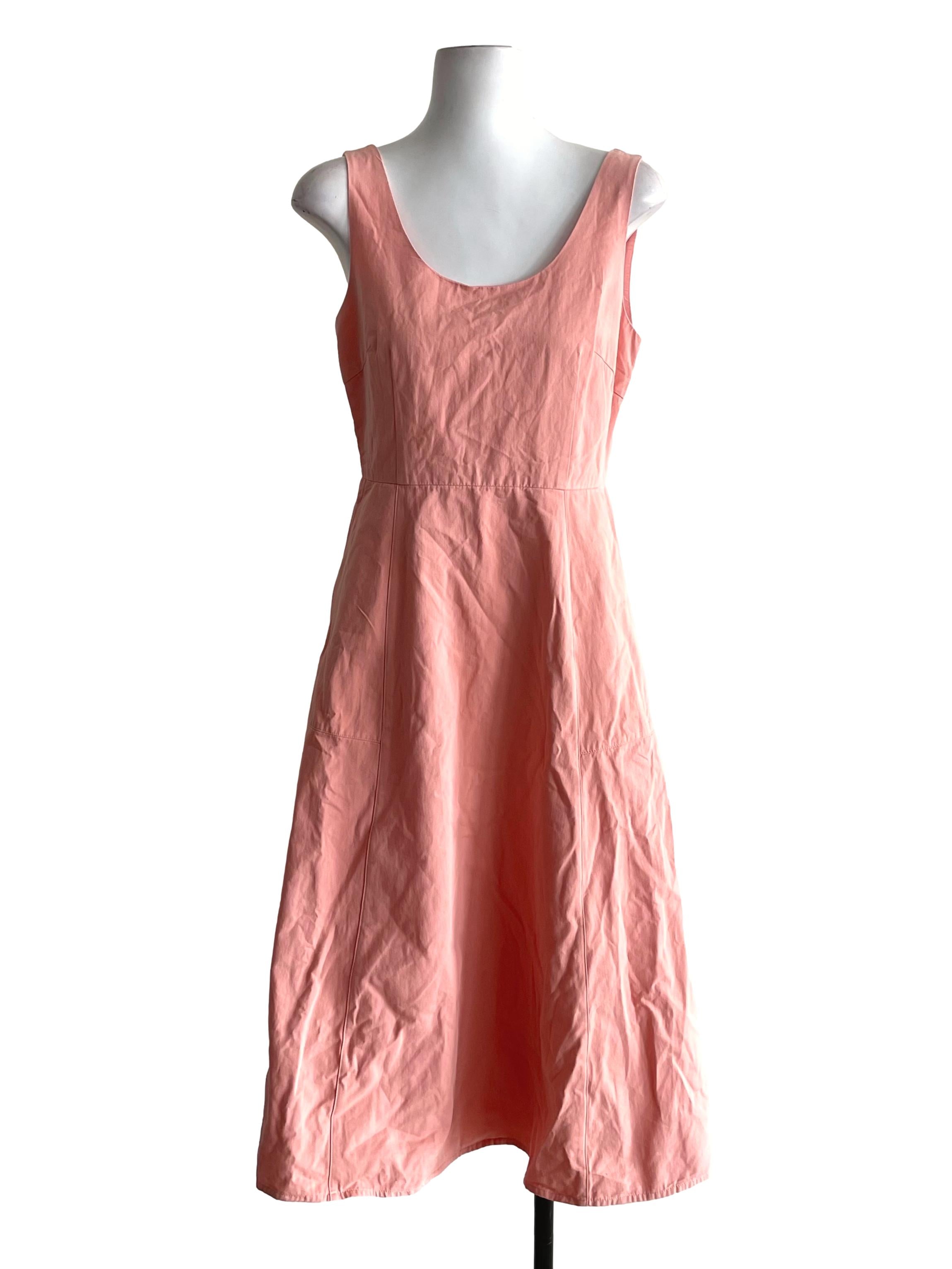 Scoop-Neck Midi Dress OSN