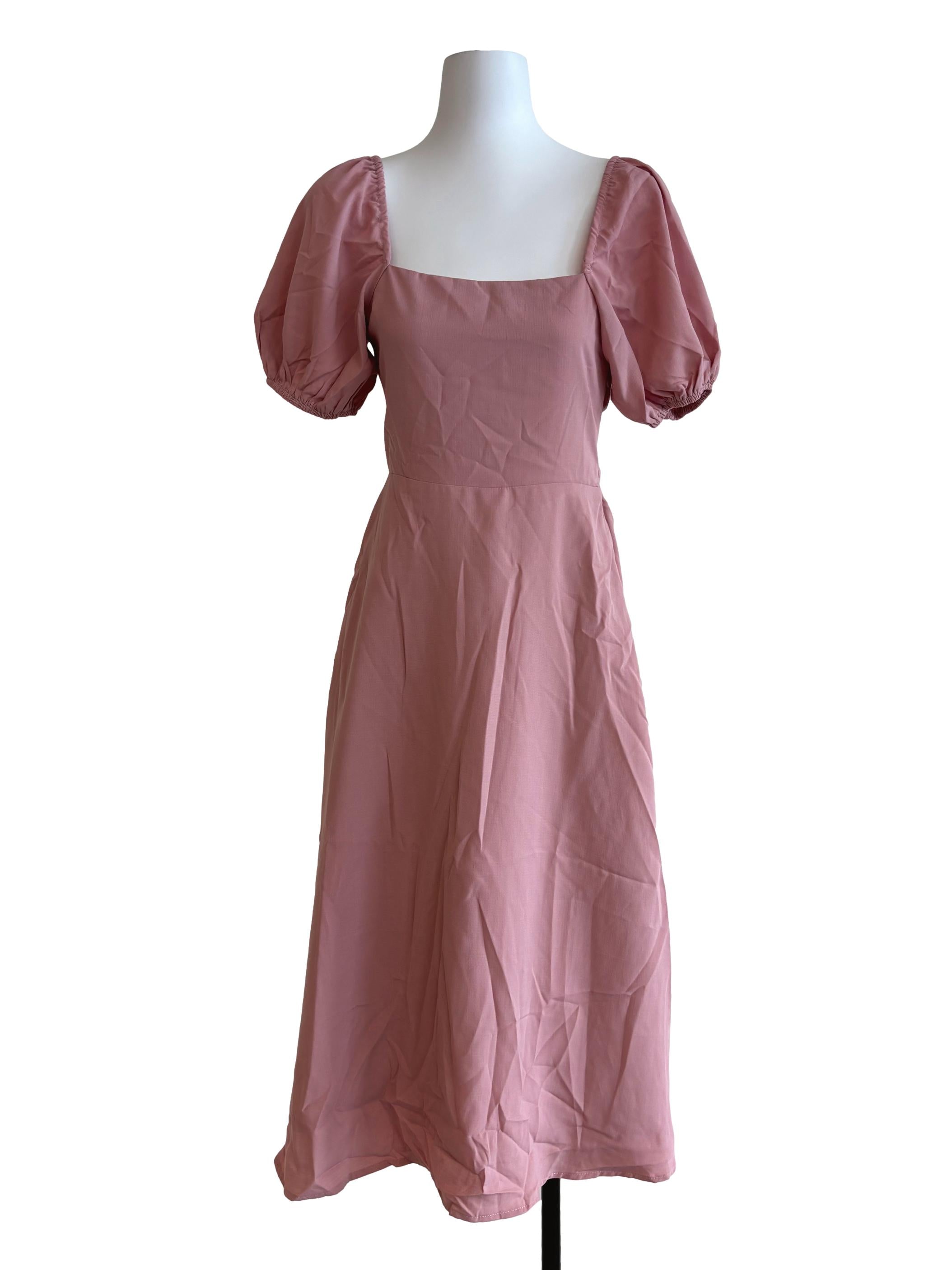 Rose Pink Princess Cut Dress