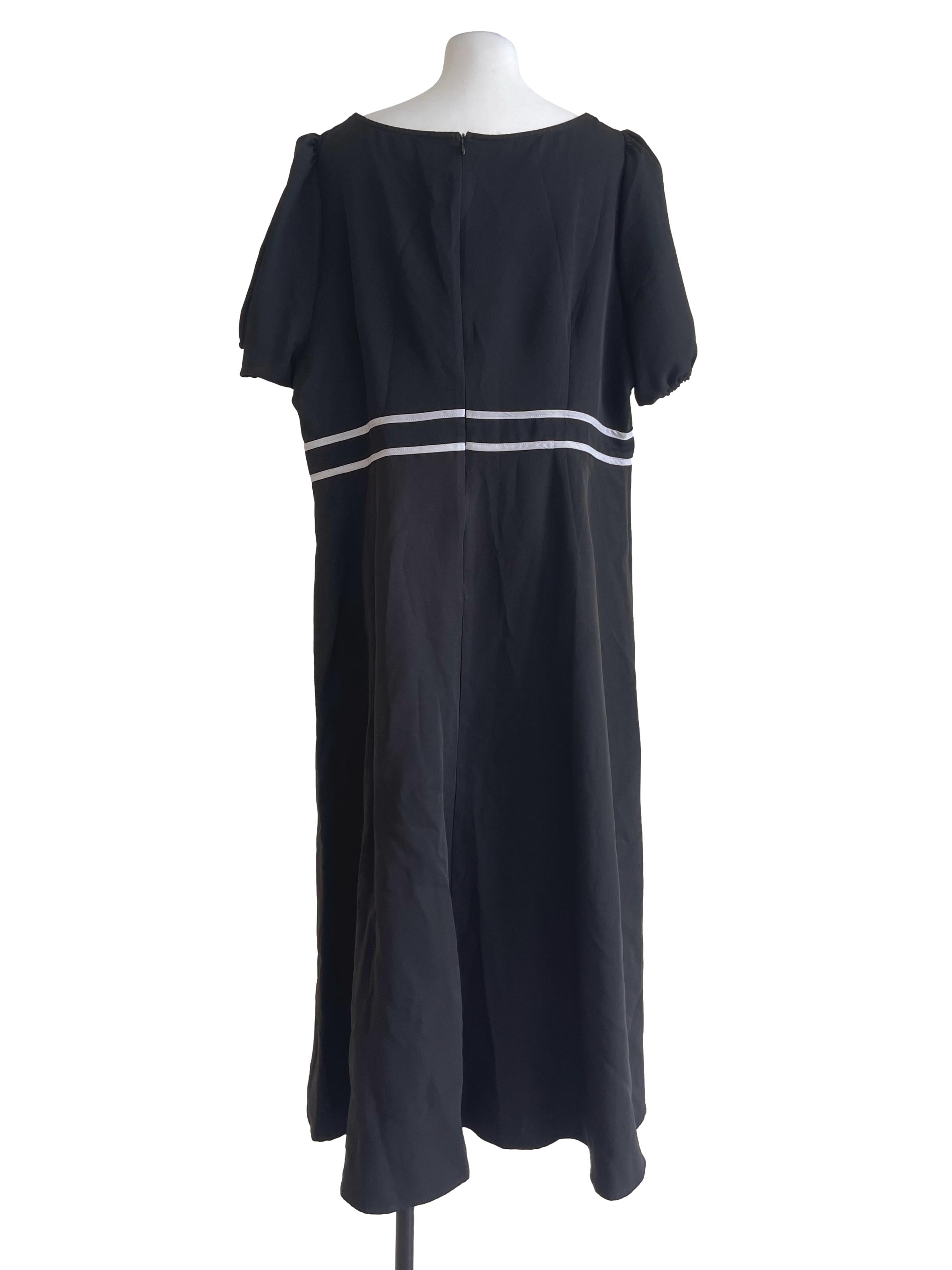 Black Pocket Plus Size Dress