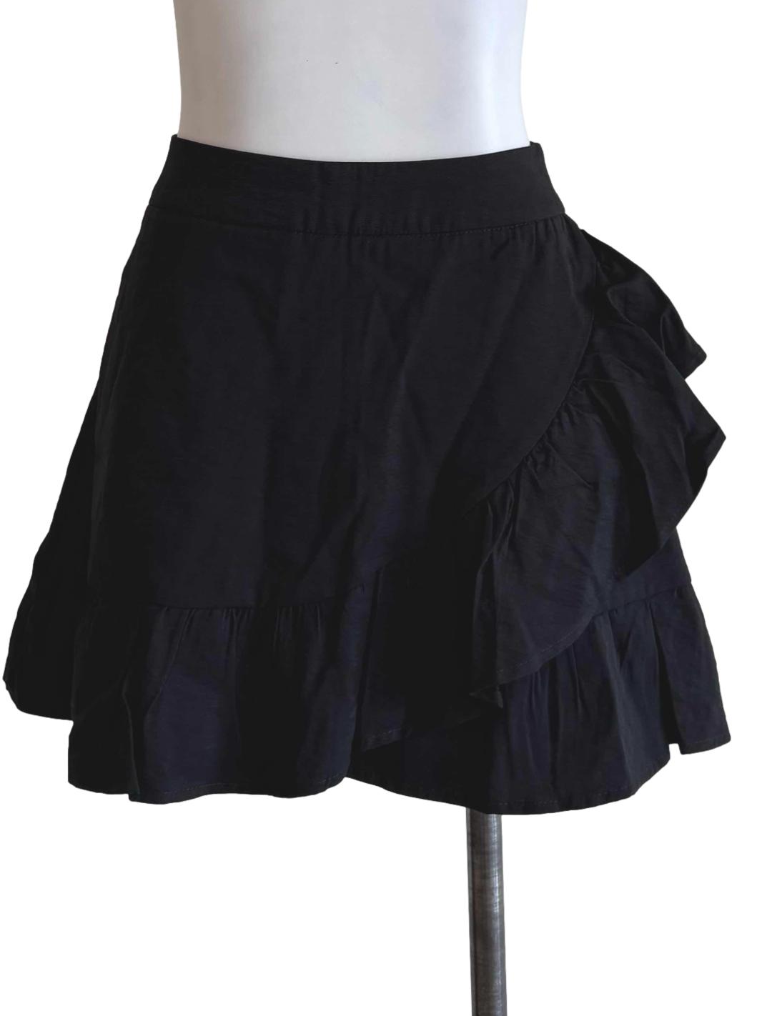 Black Ruffle Skort