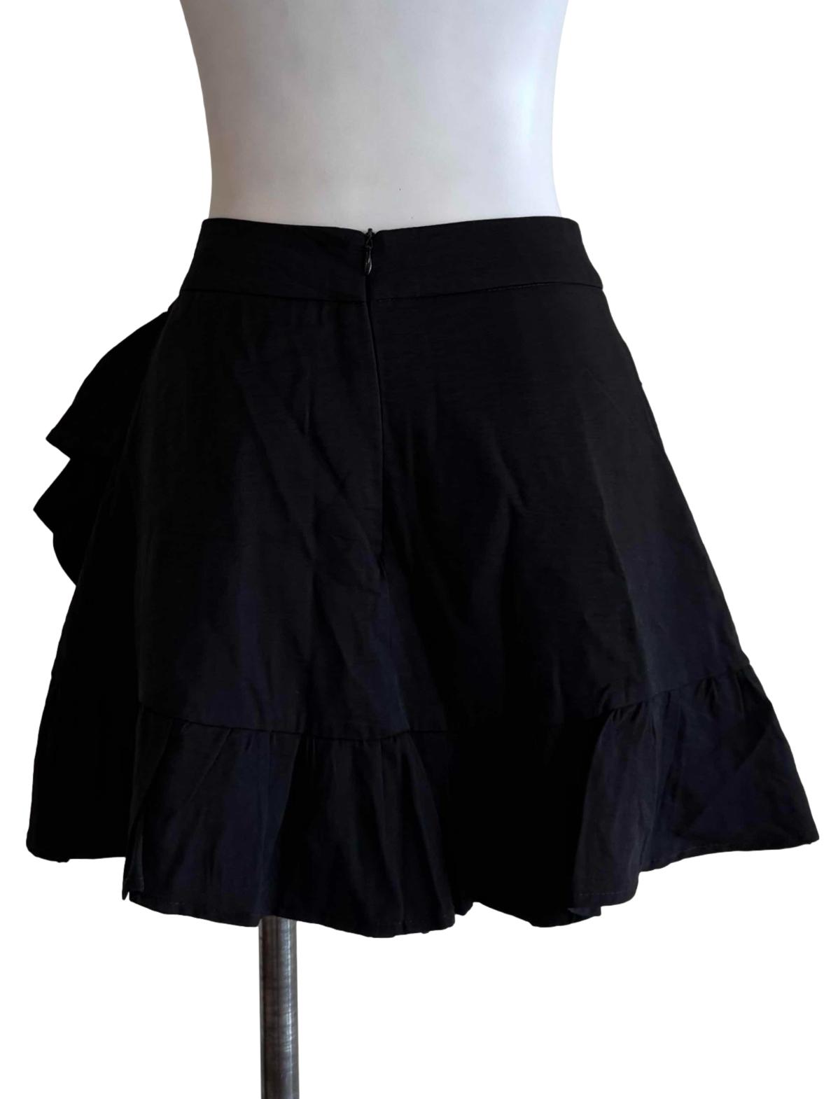 Black Ruffle Skort