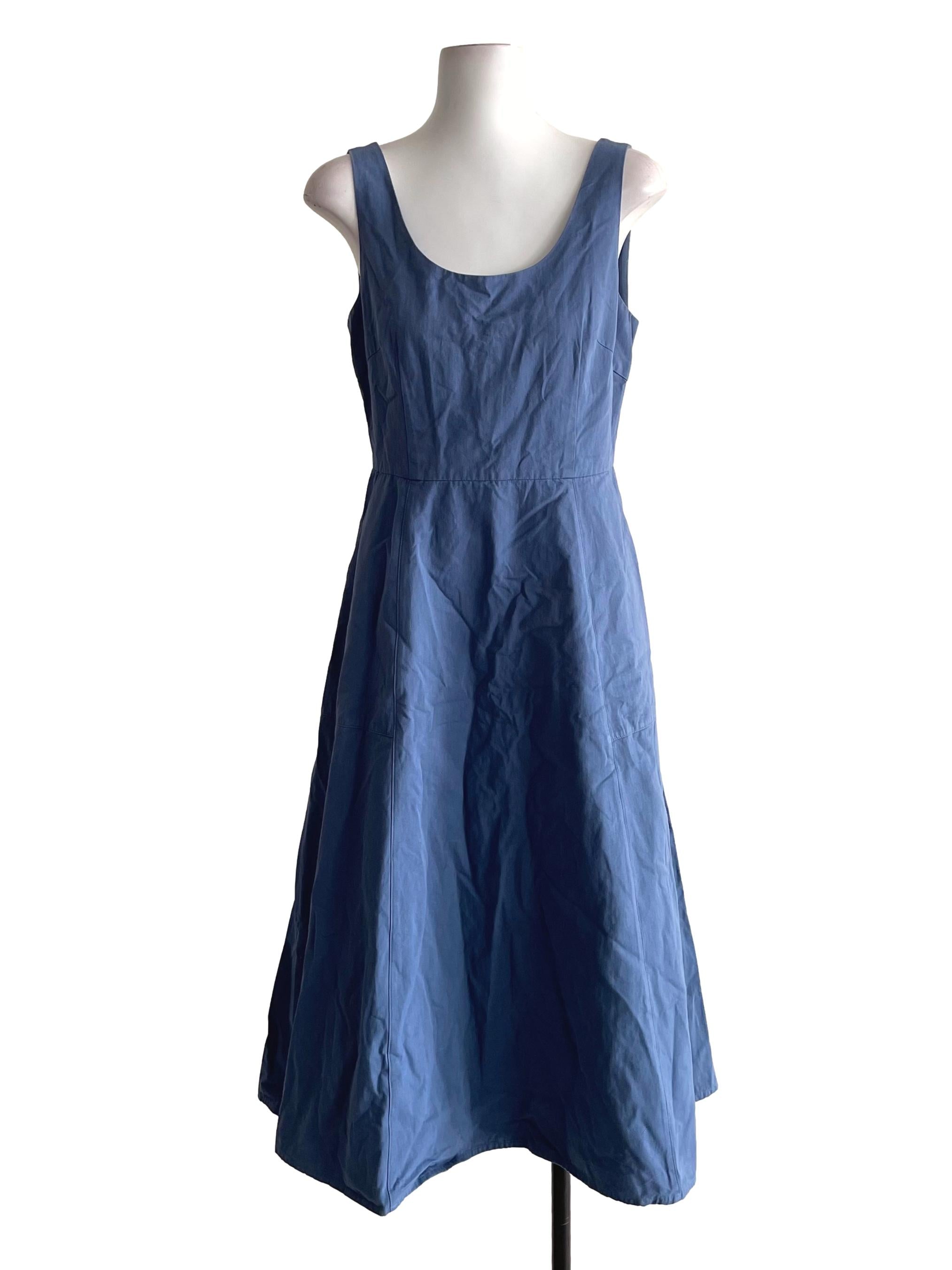 Scoop-Neck Midi Dress OSN