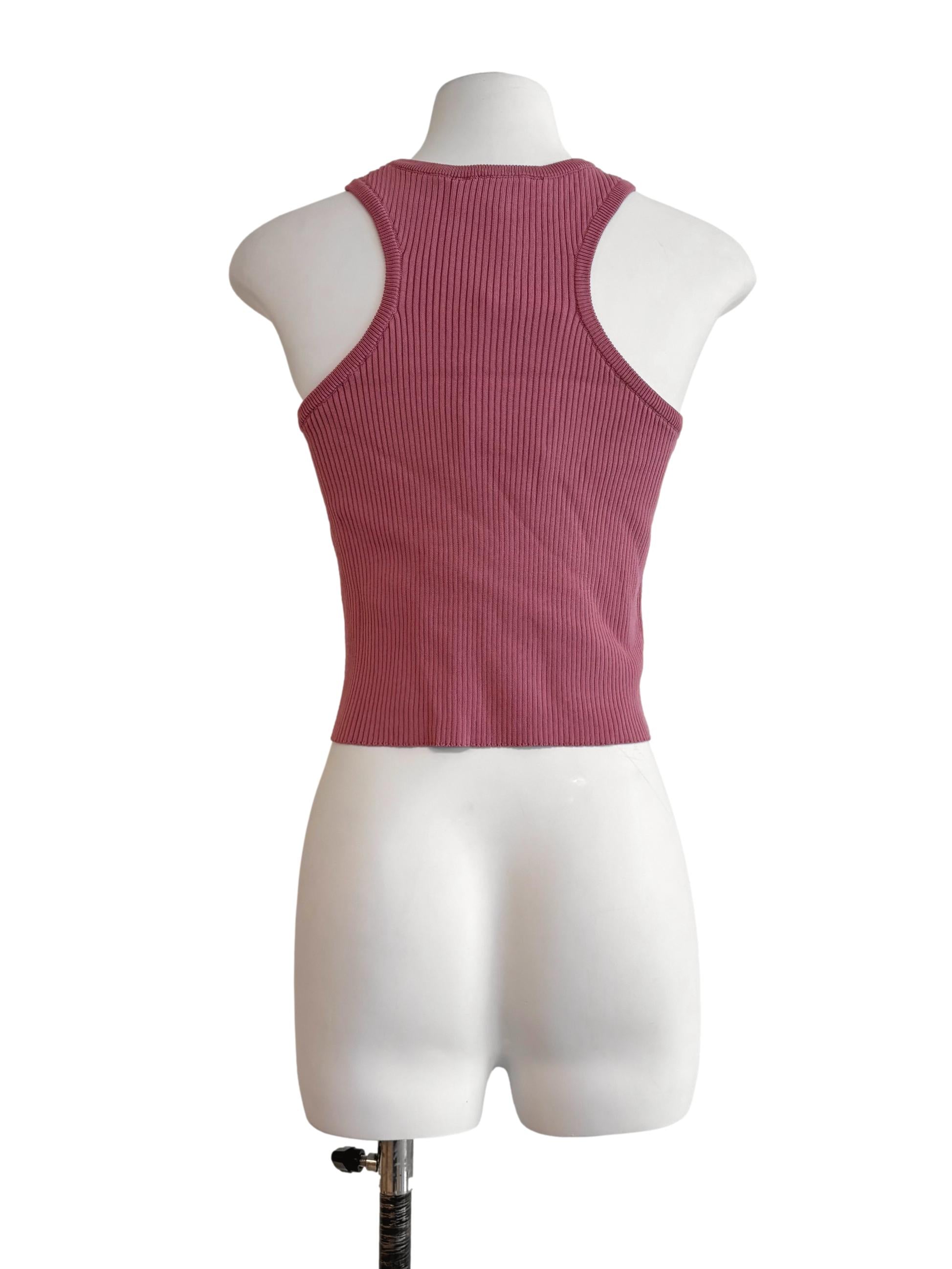 Punch Pink Halter Tank Top