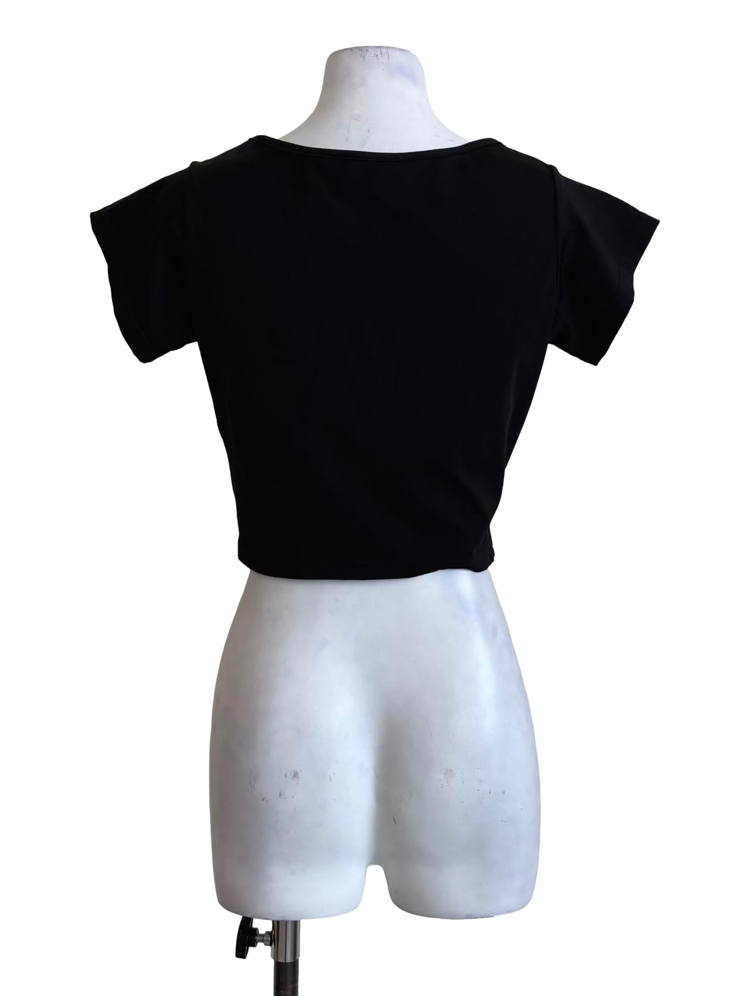 Rich Black Scoop Tank Top