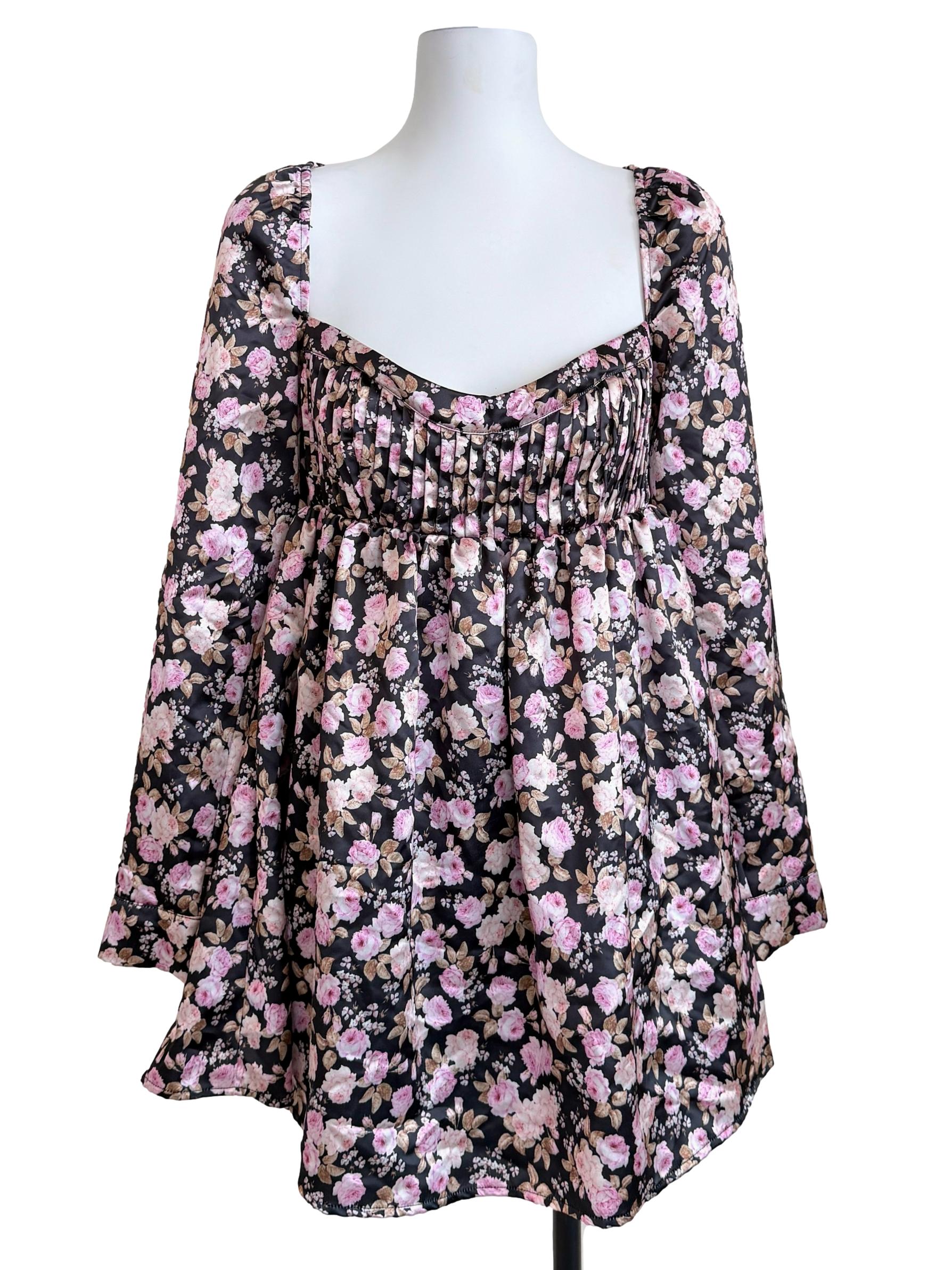 Multicolor Flower Printed Dress