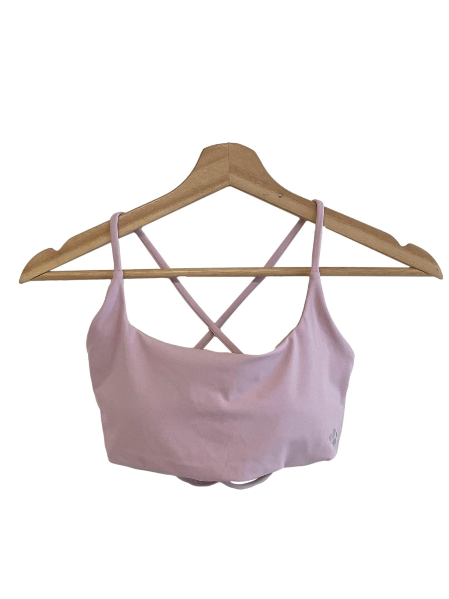 Blush Pink Halter Neck Sports Bra