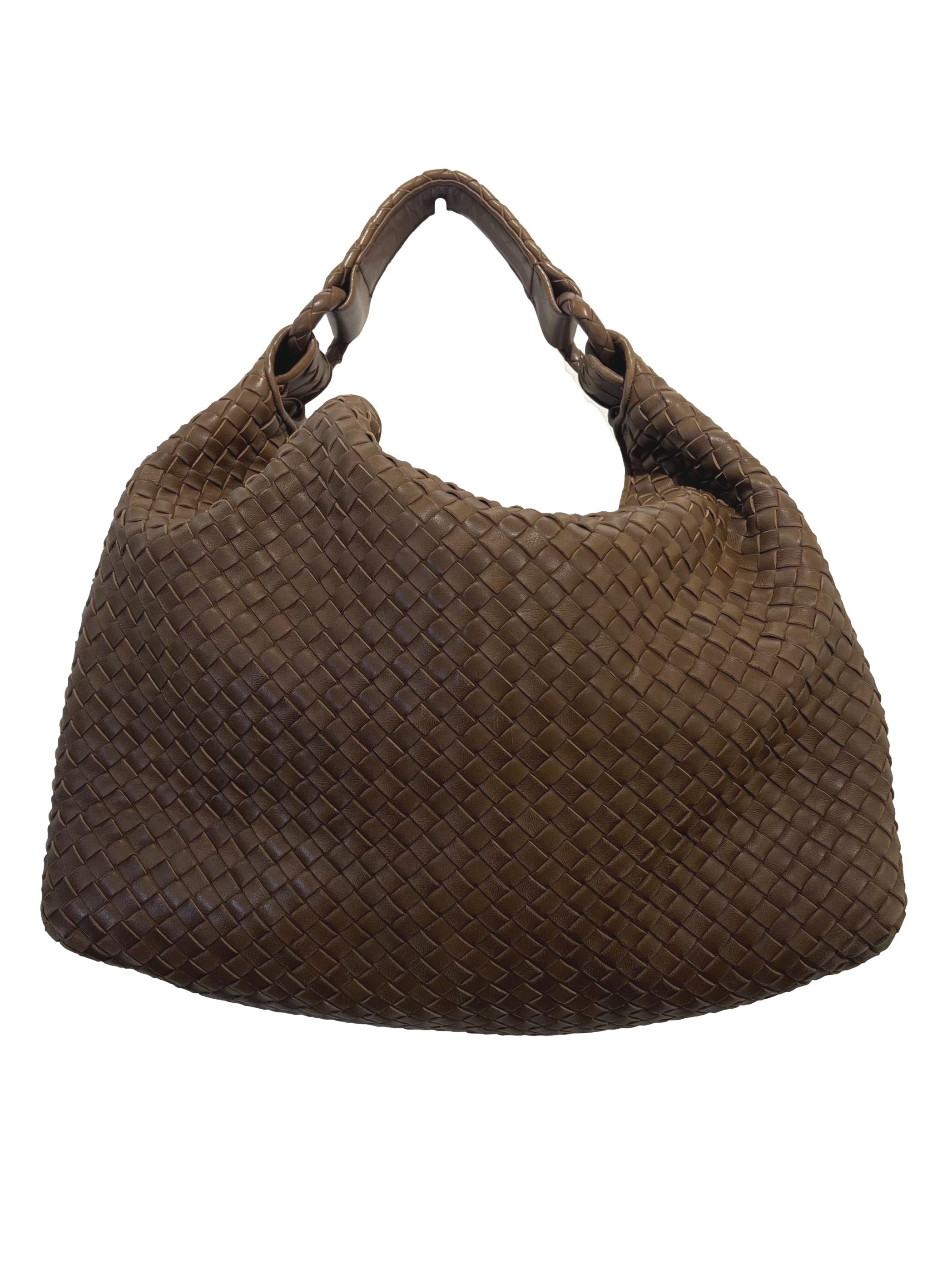 Brown Bottega Veneta Medium Hobo Shoulder Bag CSN