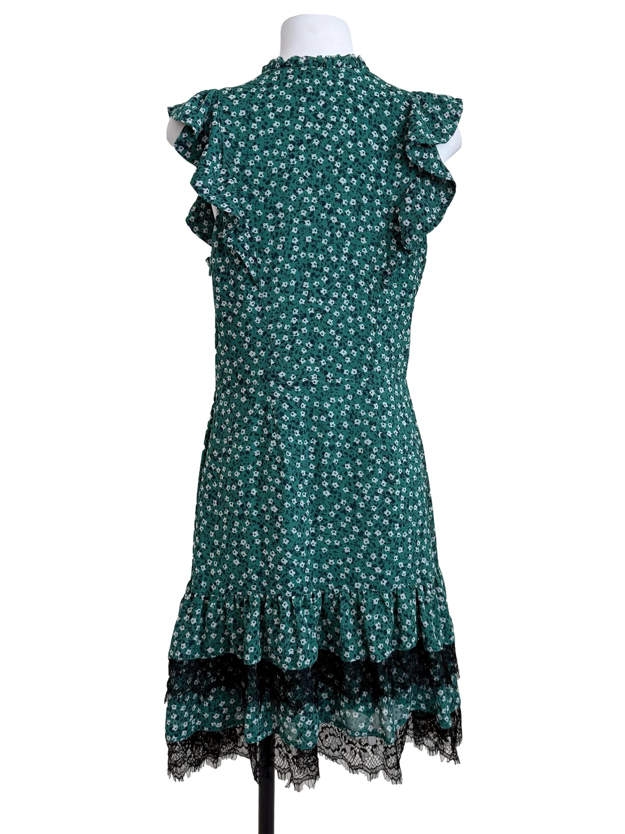 Emerald Green Drop Waist Dress