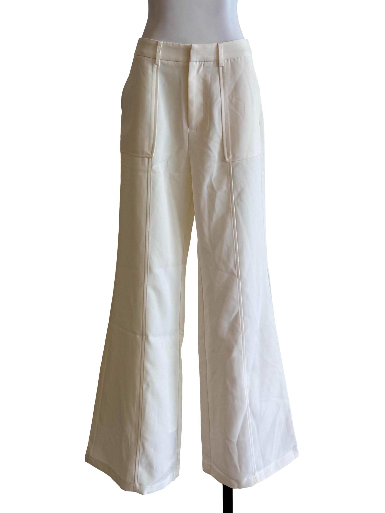 Cream Formal Pants
