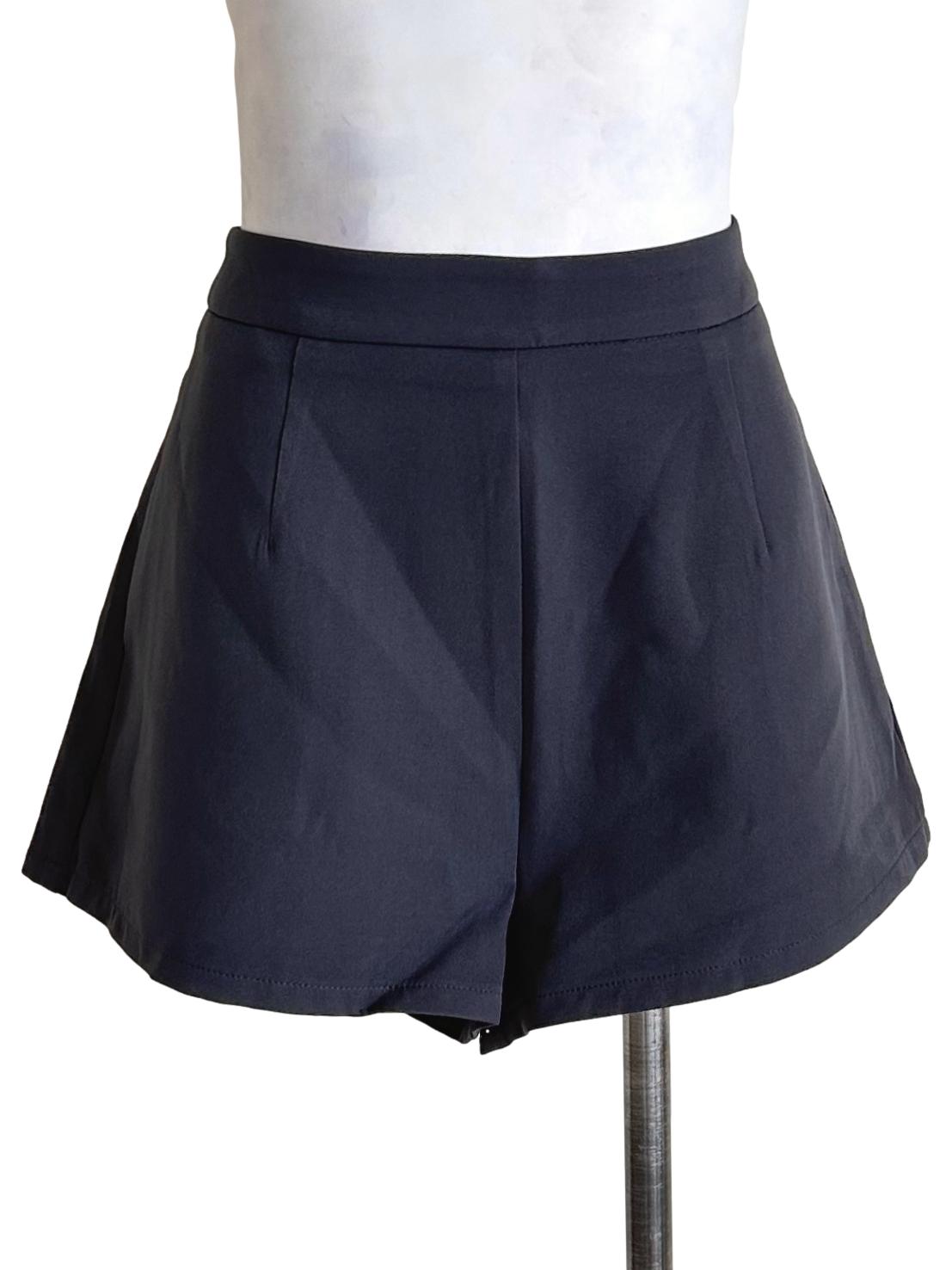 Slate Grey High Waisted Tailored Shorts