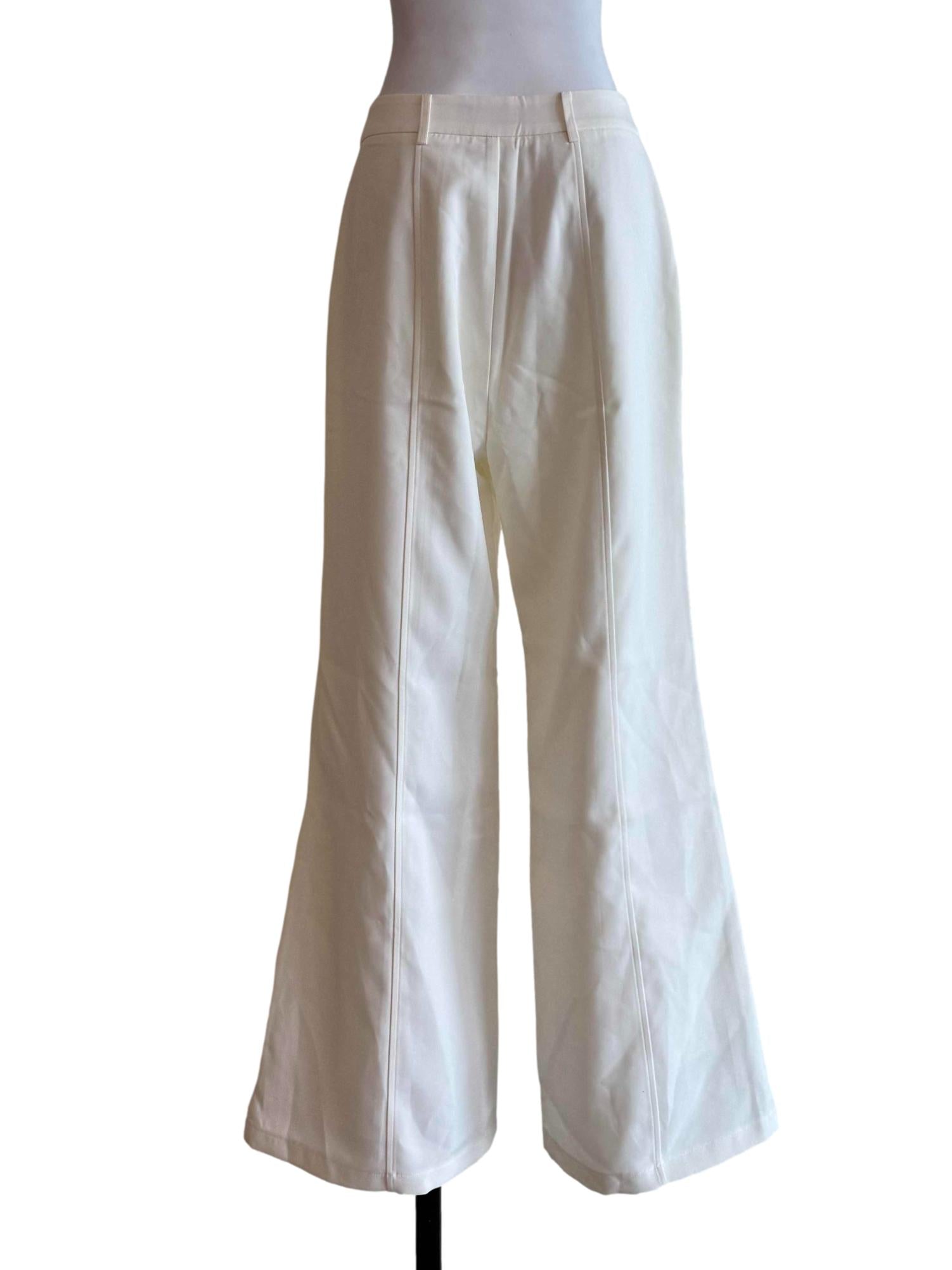 Cream Formal Pants