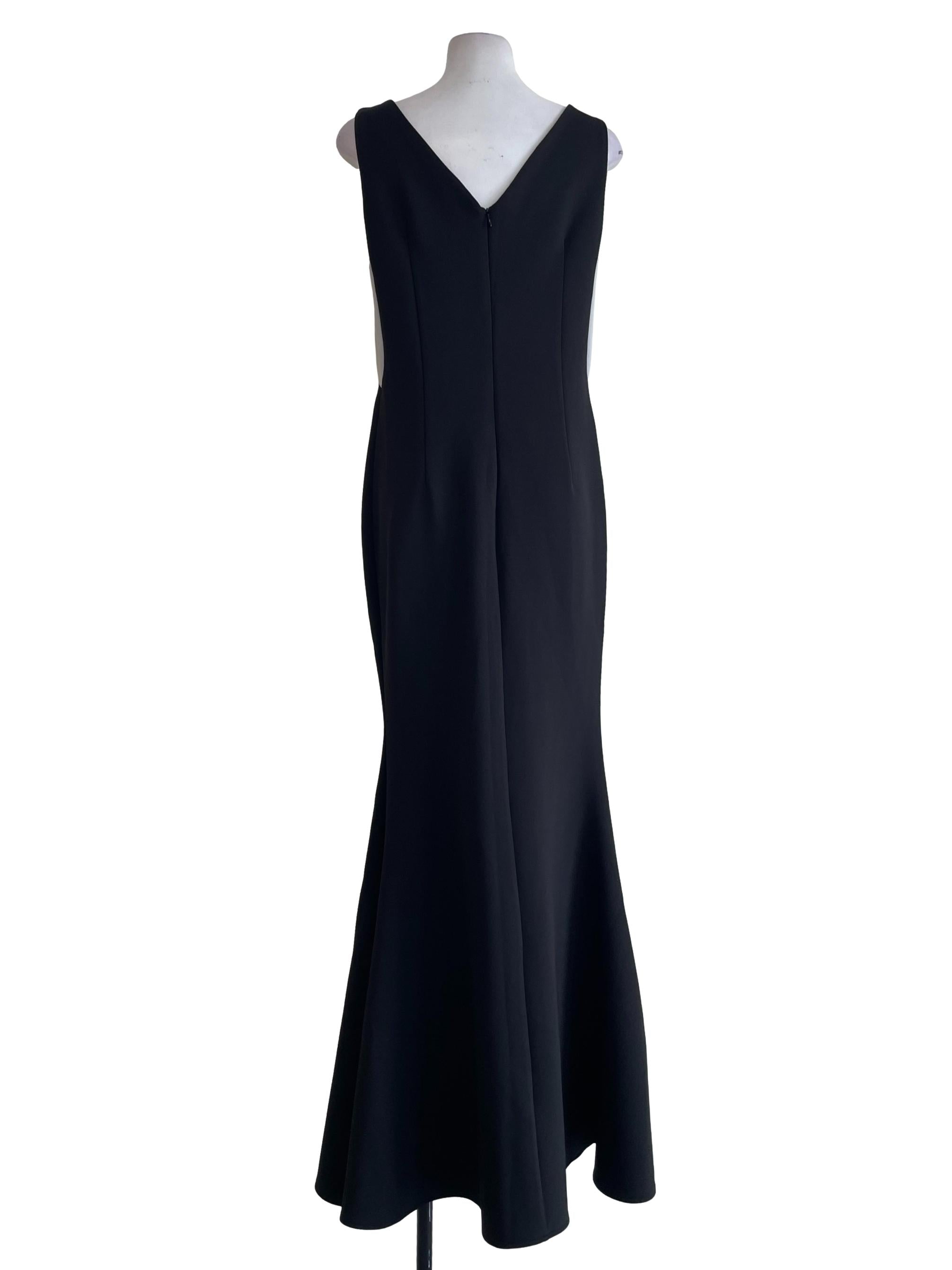 Black Grey Boat Neck Dress