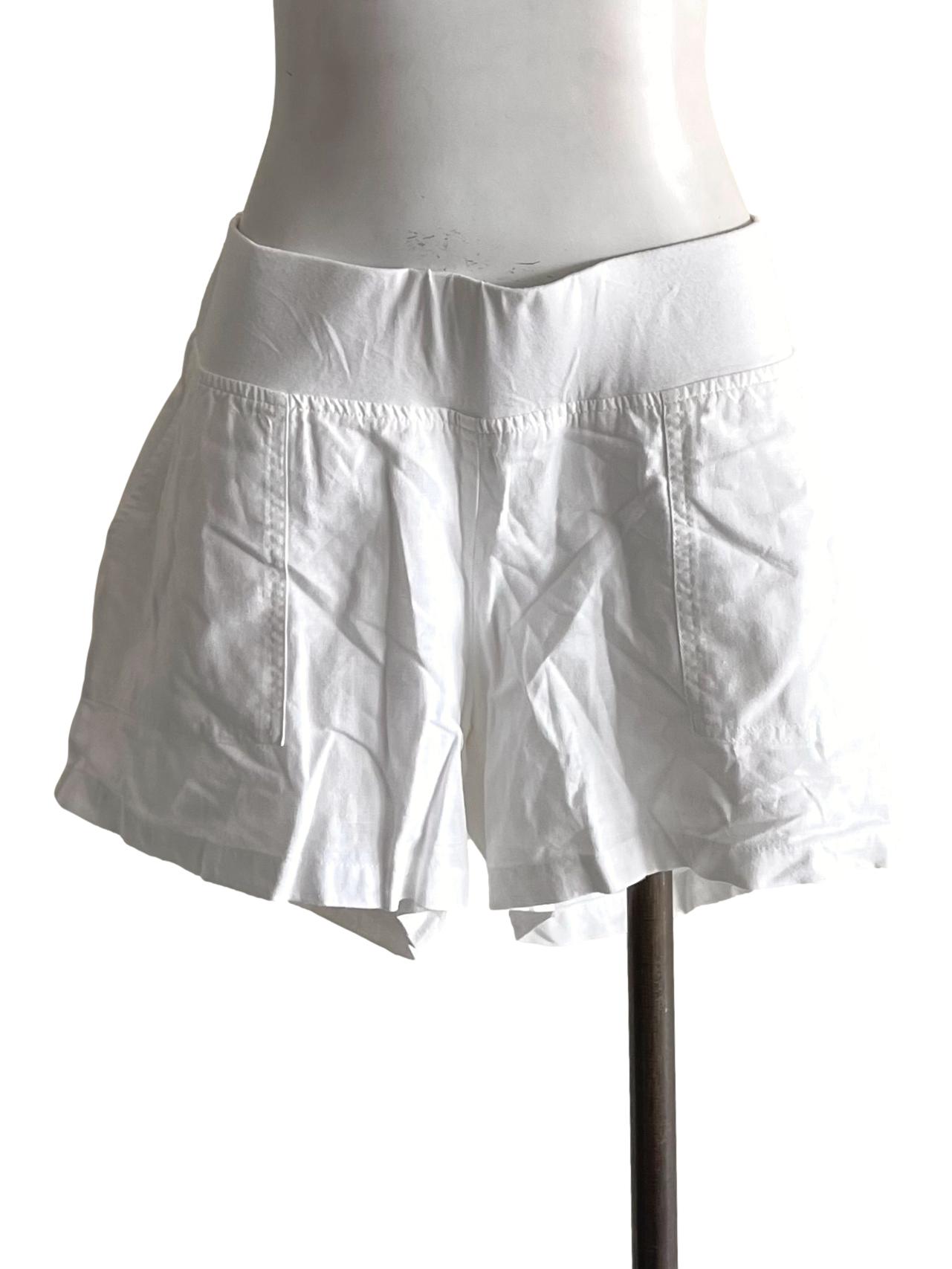 White Casual Shorts LB