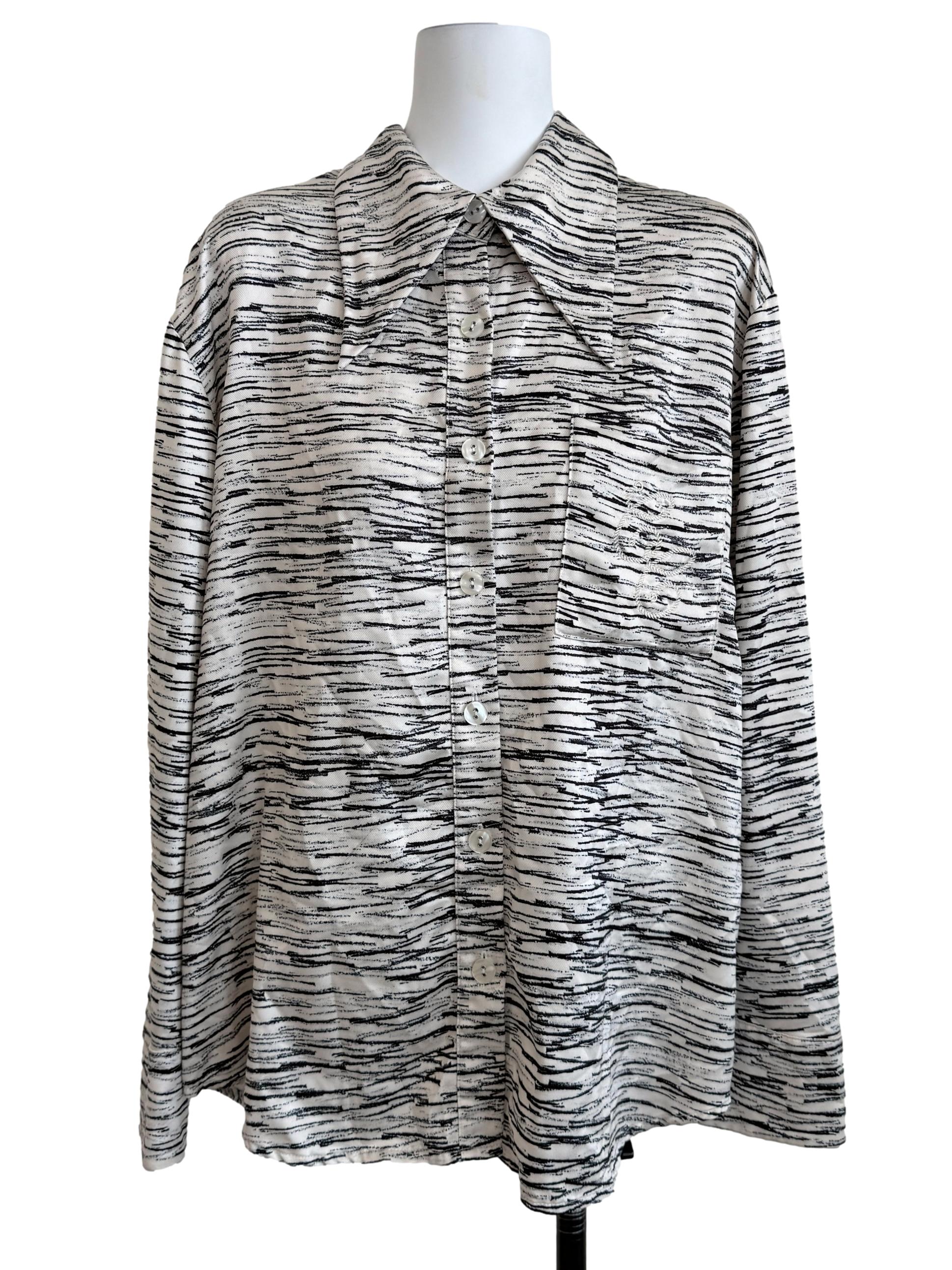 Alabaster White Printed Top