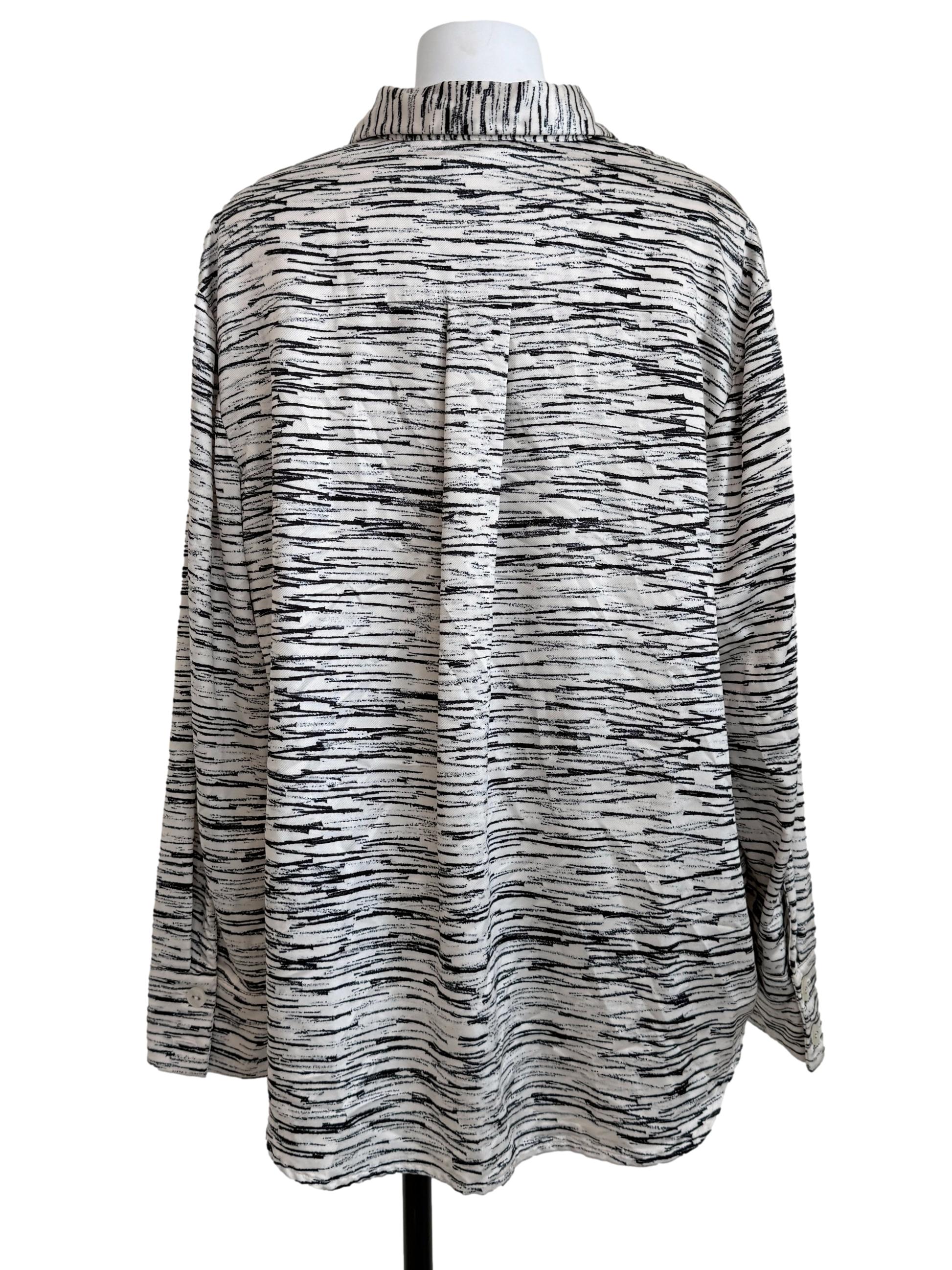 Alabaster White Printed Top