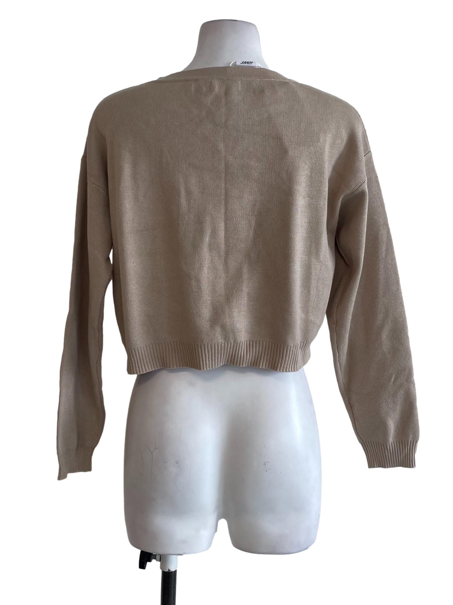 Peanut Brown Cropped Top