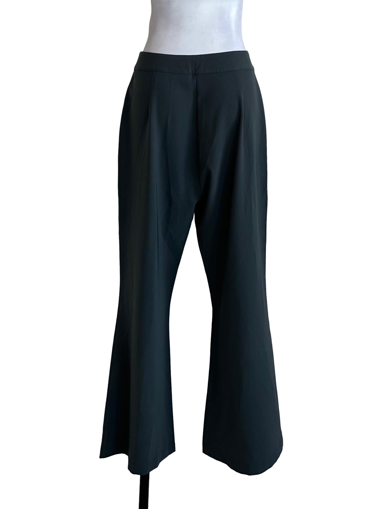 Dark Green Flare Pants